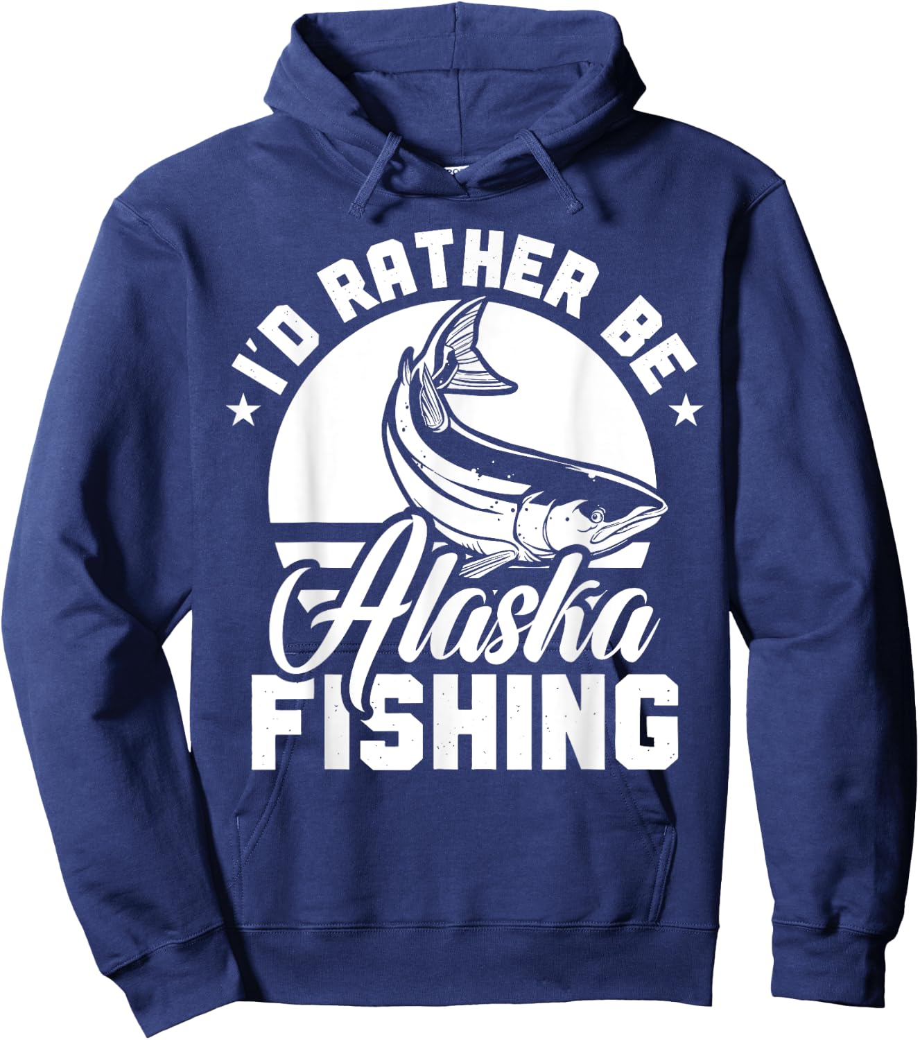 Alaska Fishing Lovers Alaskan Salmon Fish Women Men Hoodie - Hoodie | Navy