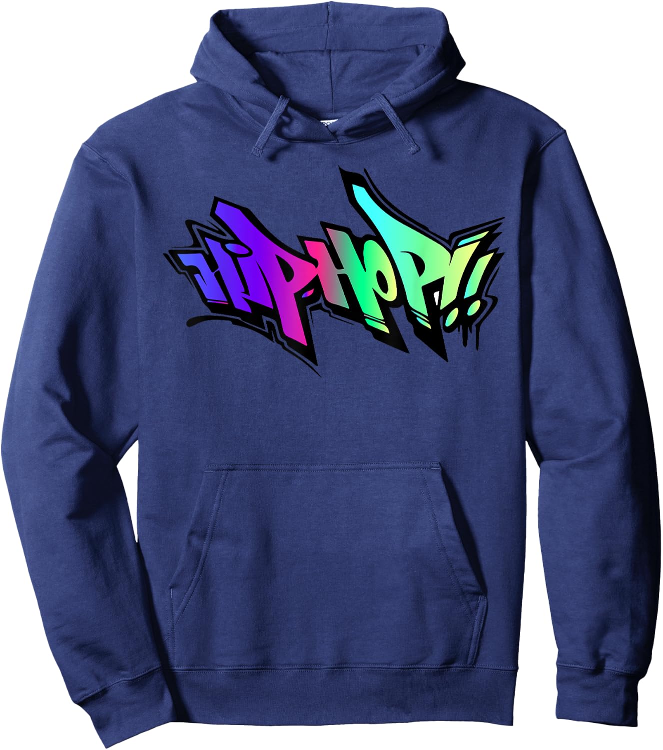 Love Hip Hop Rap Musik, Musiker, cool, regenbogenfarben, bunt Hoodie - Hoodie | Navy