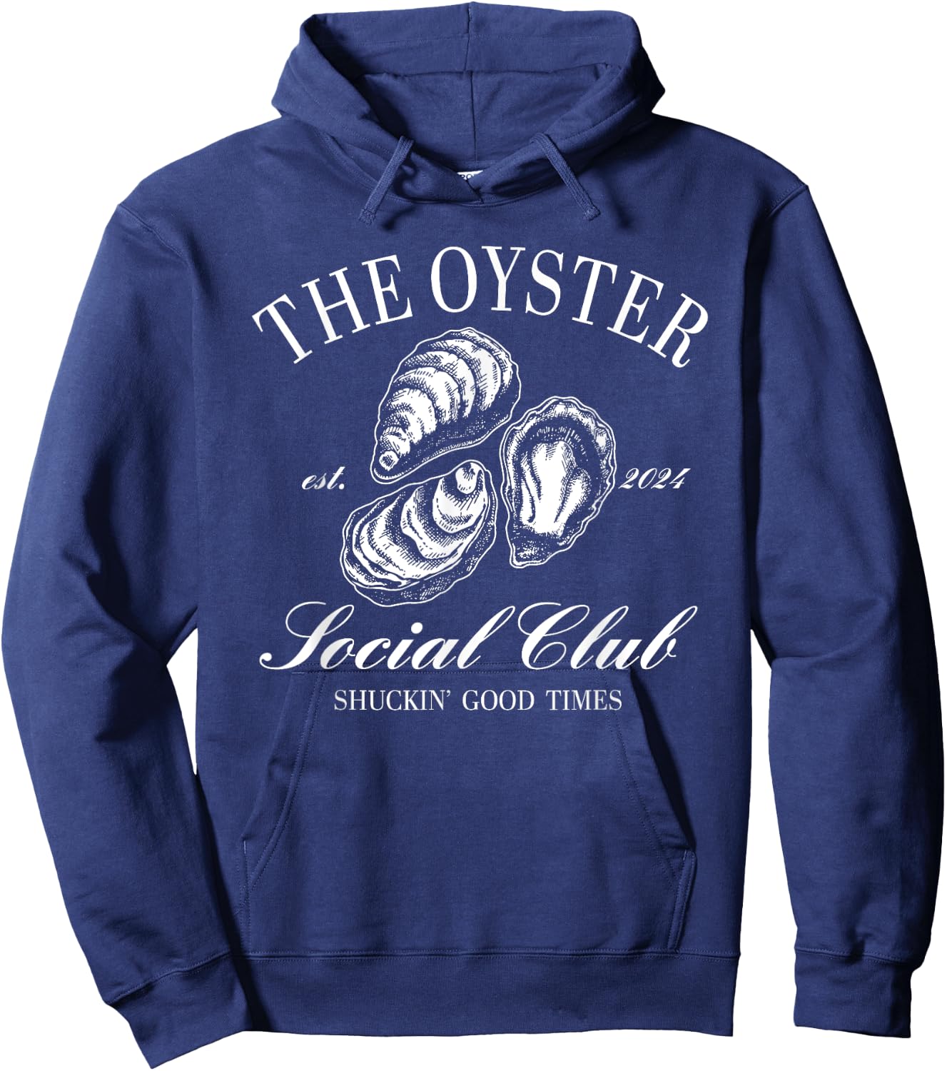 The Oyster Social Club Shuckin' Good Time Hoodie - Hoodie | Navy