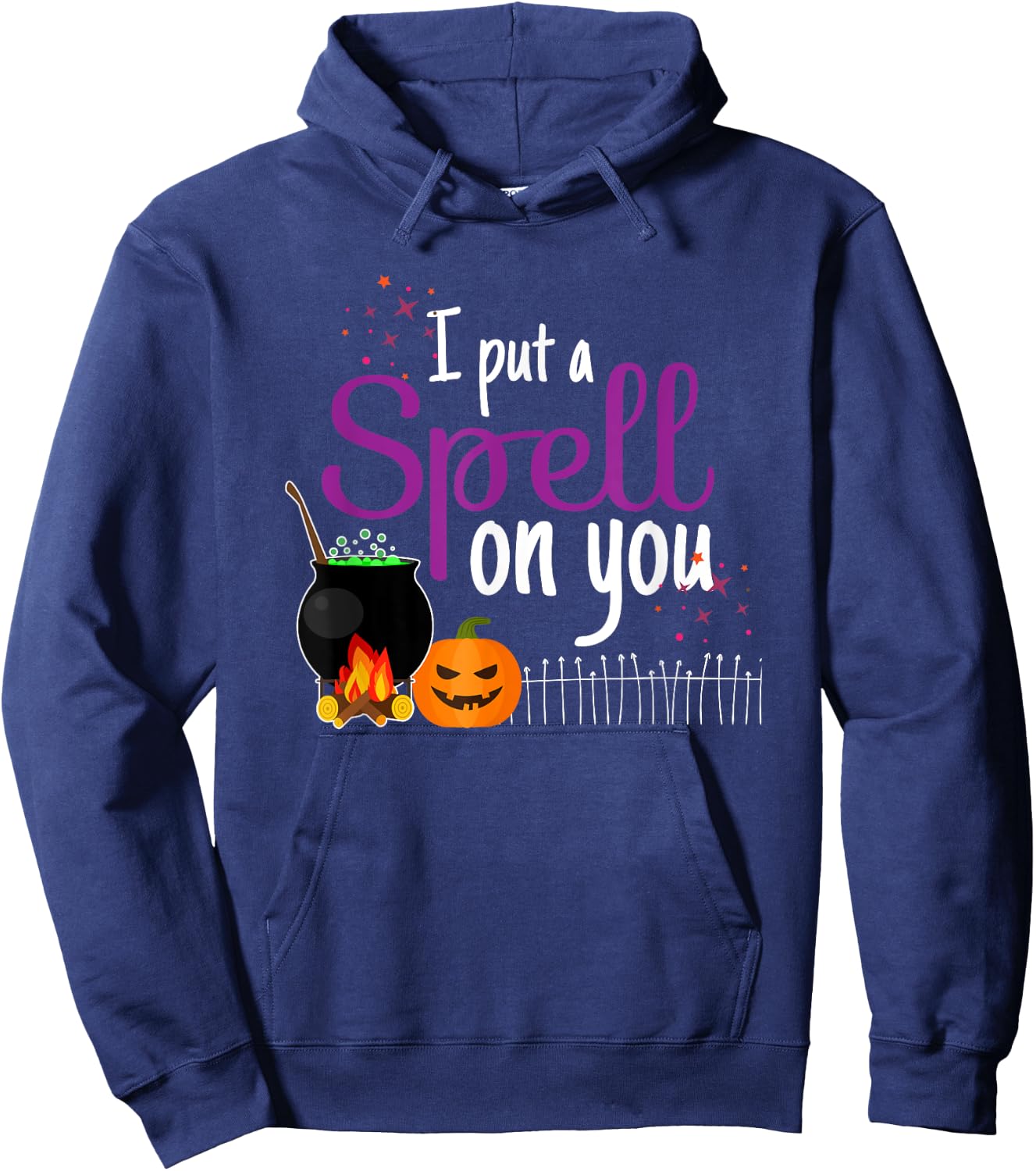 I Put A Spell On You - Funny Halloween Costume Hoodie - Hoodie | Navy