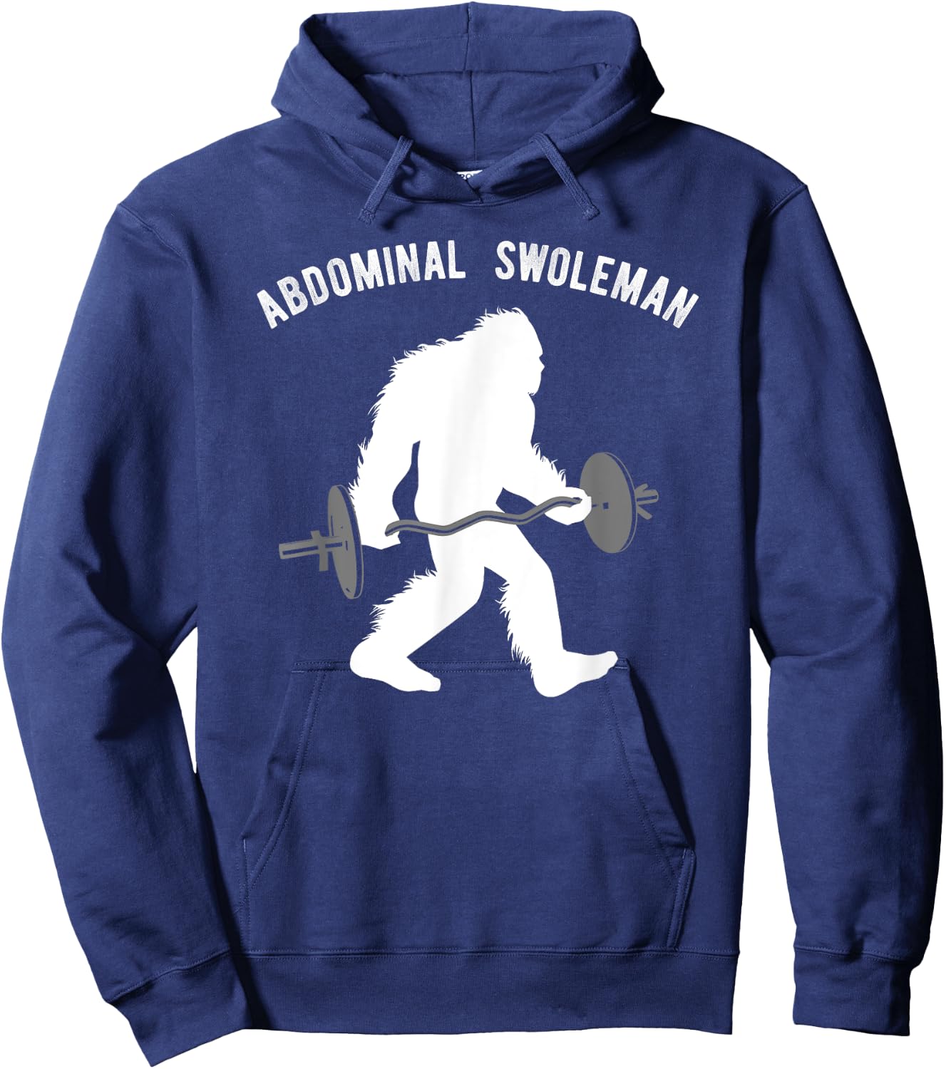 Fun Lifting Yeti Shirt, Abdominal Swoleman Gift Hoodie - Hoodie | Navy