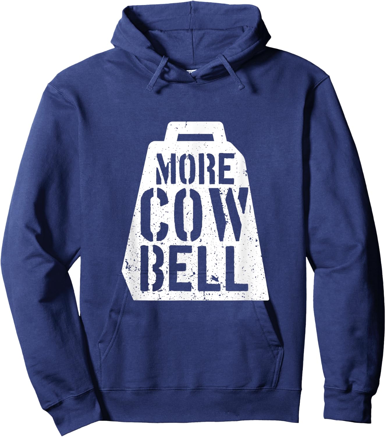 Cow Bell More Cowbell Vintage Funny Drummer Cowbell Funny Hoodie - Hoodie | Navy