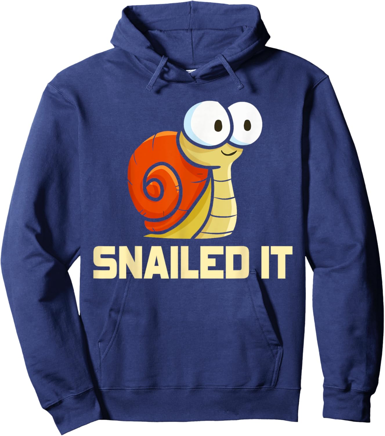 Snailed It Men Women Snails Humor Animal Funny Snail Hoodie - Hoodie | Navy