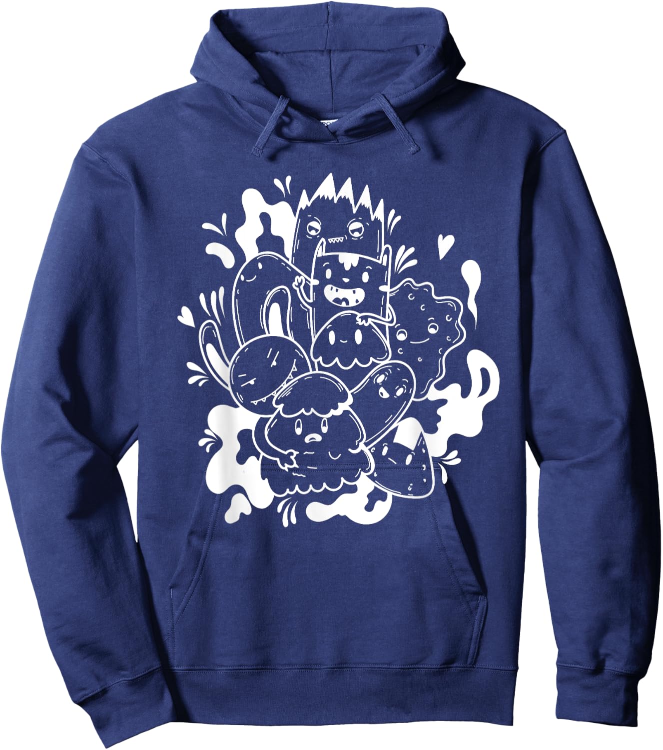 Graffiti Street Art Style Hoodie - Hoodie | Navy