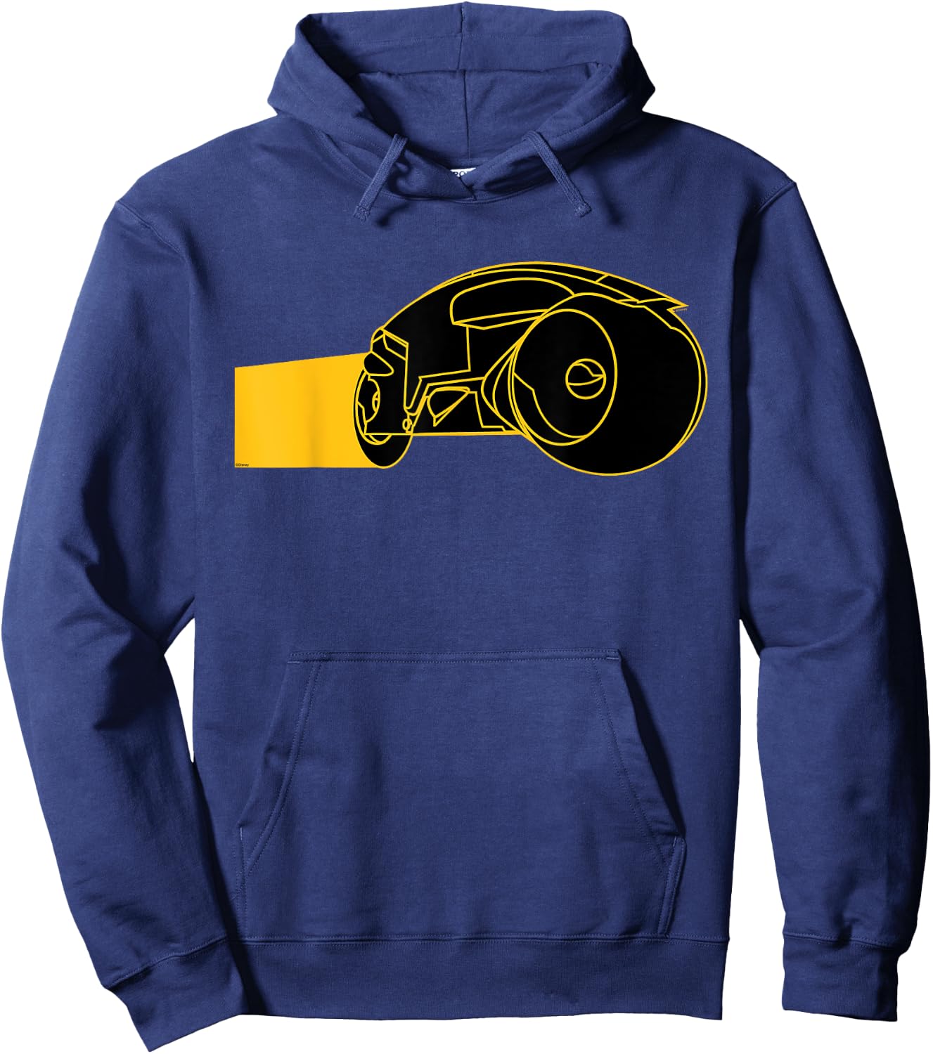 Disney Tron Original 1982 Movie Game Grid Light Cycle , Black, S Hoodie - Hoodie | Navy