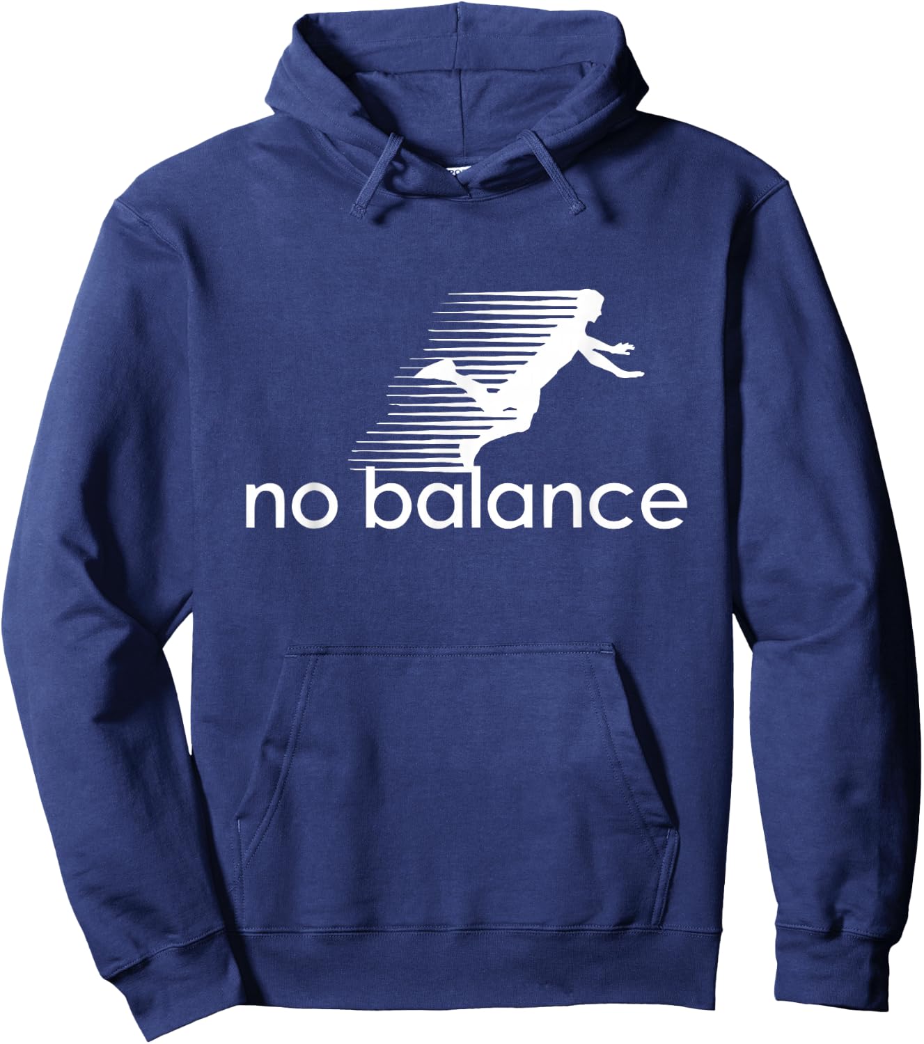 No Balance Funny Parody Design for Sports and Humour , black Hoodie - Hoodie | Navy