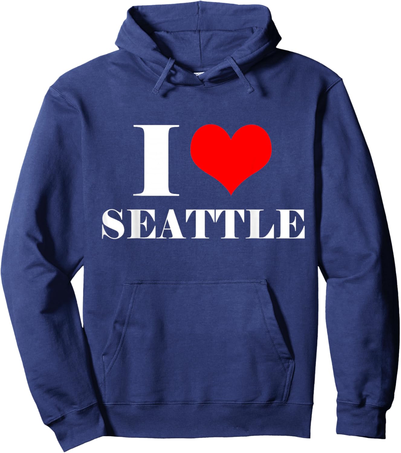 I Love Seattle T Shirt , I Heart Seattle Washington Hoodie - Hoodie | Navy