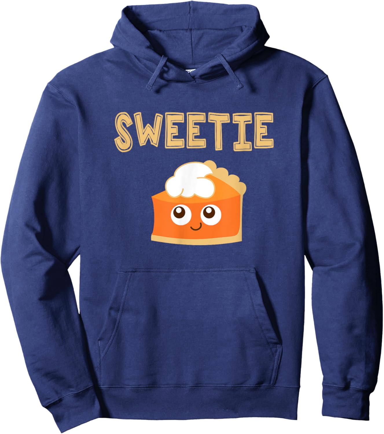 Thanksgiving Sweetie Pie Girls Hoodie - Hoodie | Navy