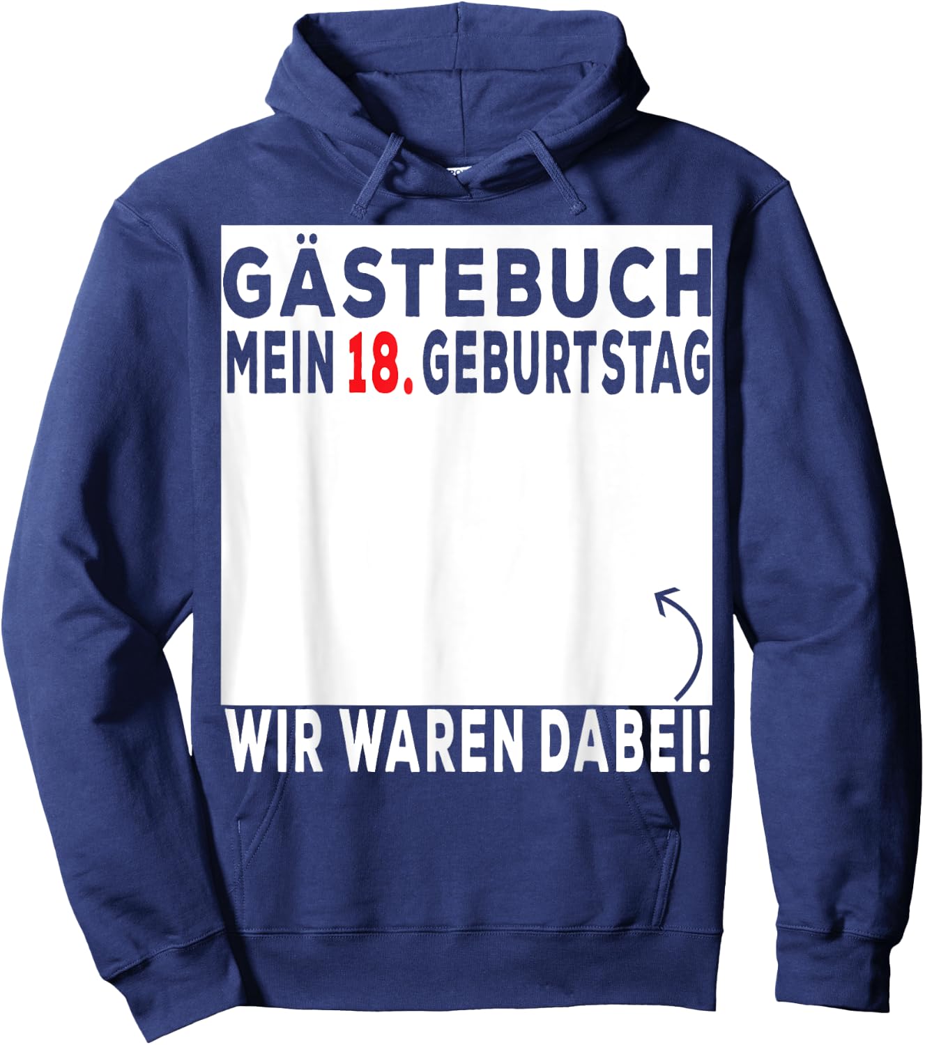 18th Birthday, 18 geburtstag männer, 18 geburtstag frauen Hoodie - Hoodie | Navy