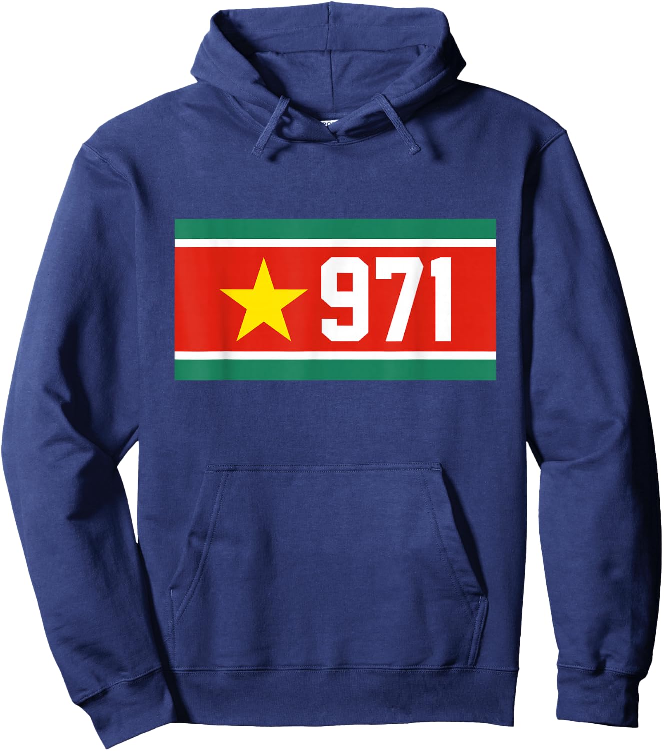 Guadeloupe Flag of Guadeloupe Guadeloupe 971 Gwada Hoodie - Hoodie | Navy