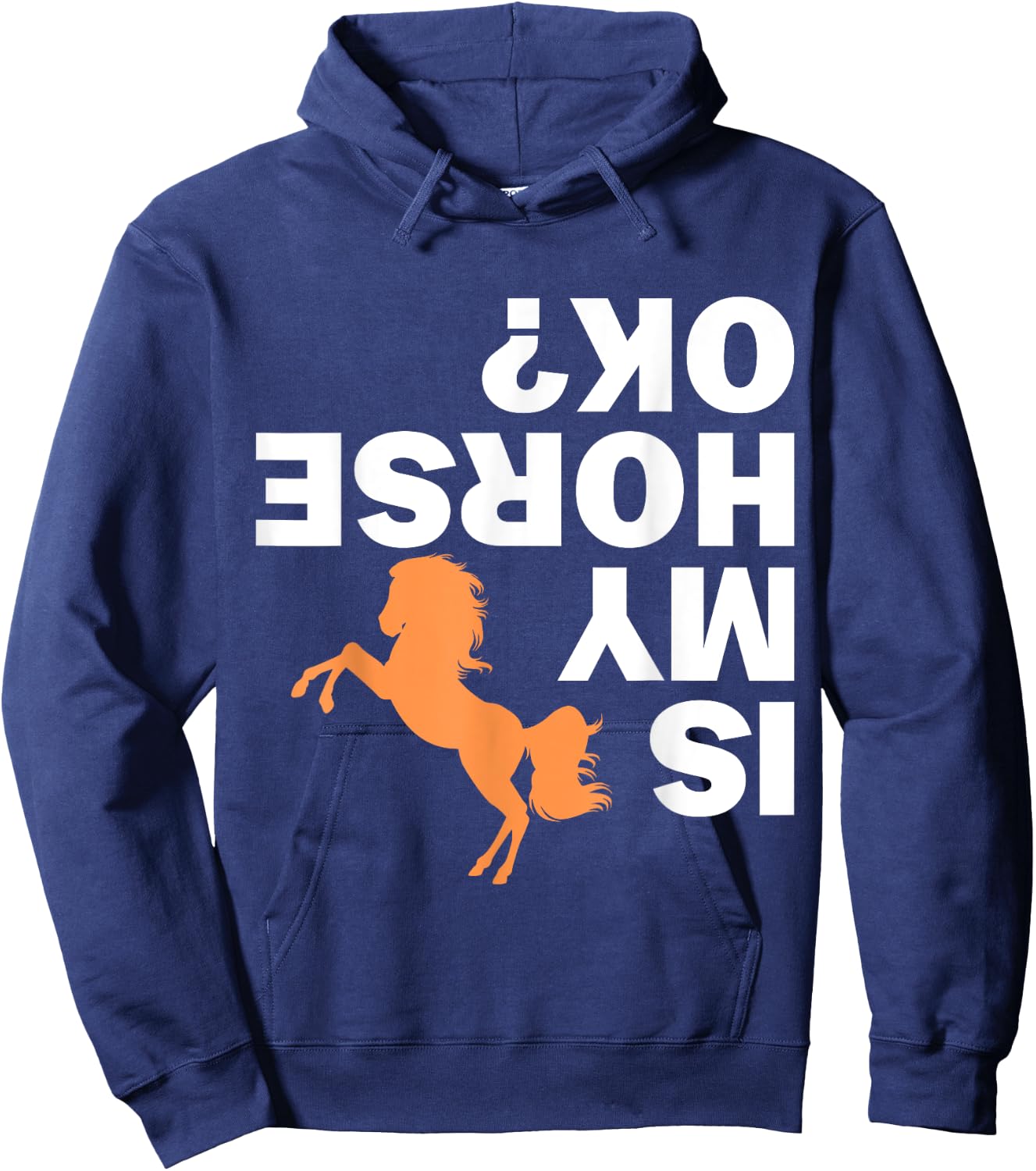 Is my Horse ok Funny Rider Gift Horse Lover Horse Hoodie - Hoodie | Navy