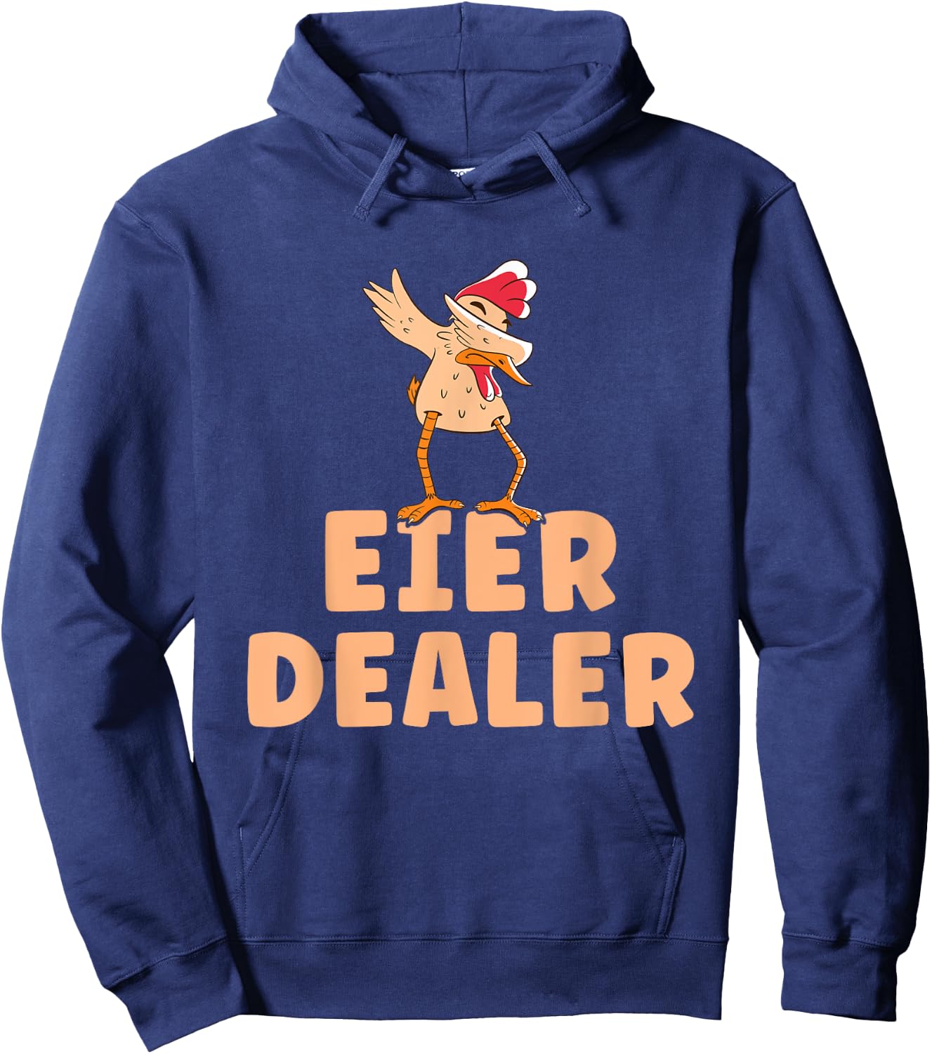 Funny Chickens & Hens Poultry Farmer Chicken Eggs Dealer , black Hoodie - Hoodie | Navy