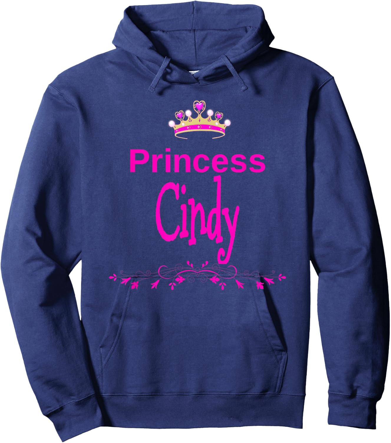 Princess Cindy , black Hoodie - Hoodie | Navy