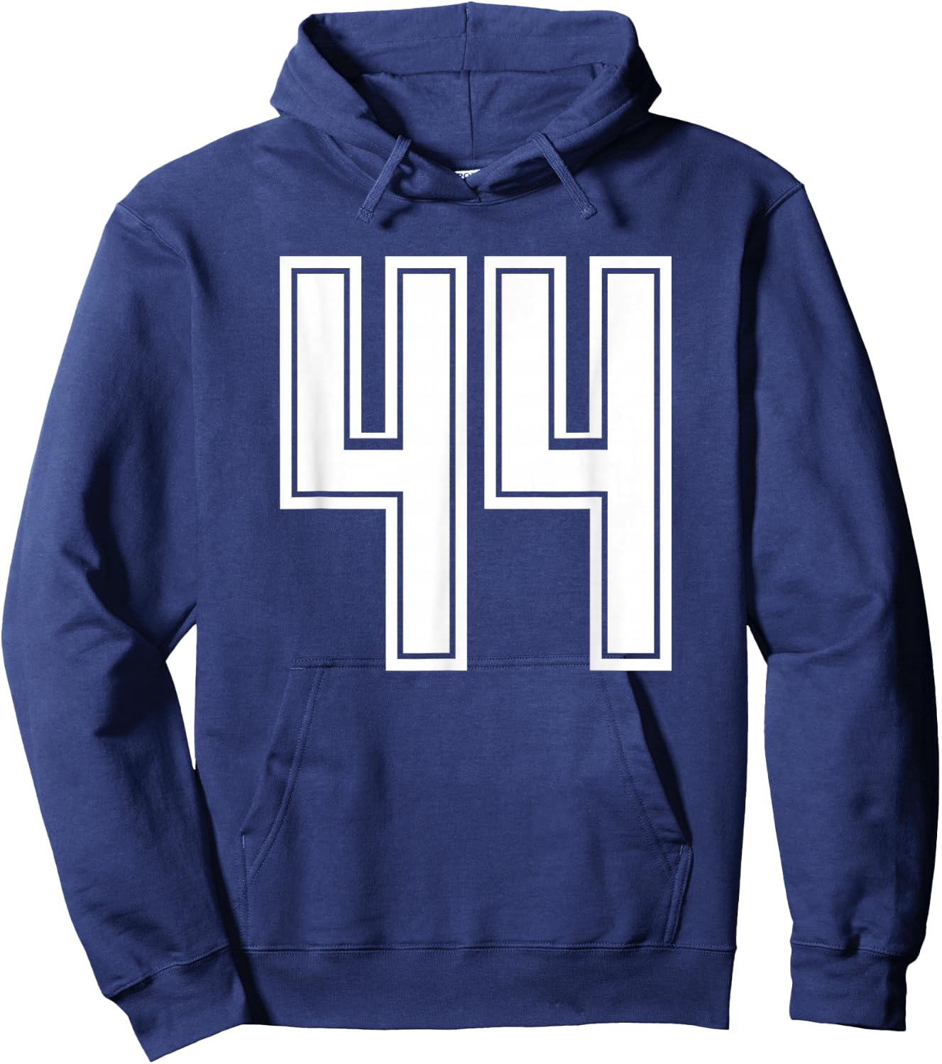 Trikot #44 Weiß Sport Team Trikot Nummer 44 Hoodie - Hoodie | Navy