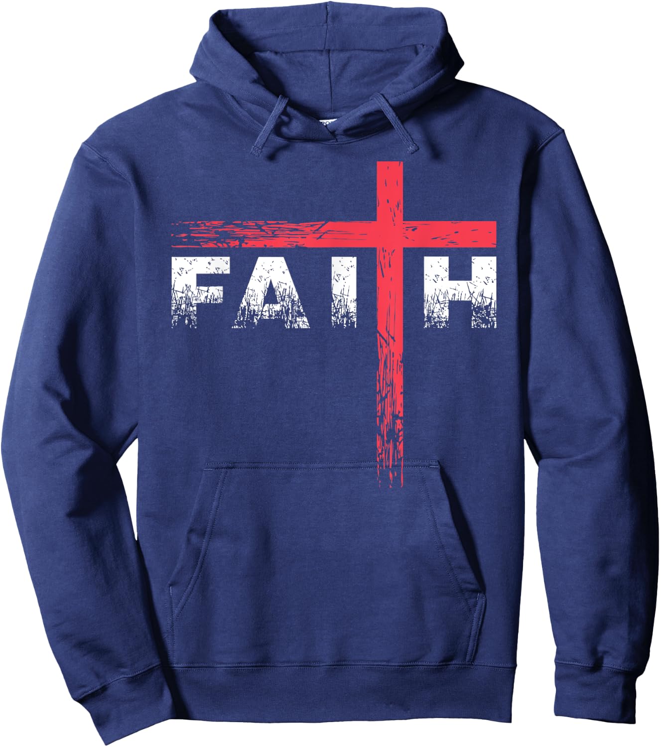 Christian Faith & Cross - Christian Faith & Cross Hoodie - Hoodie | Navy