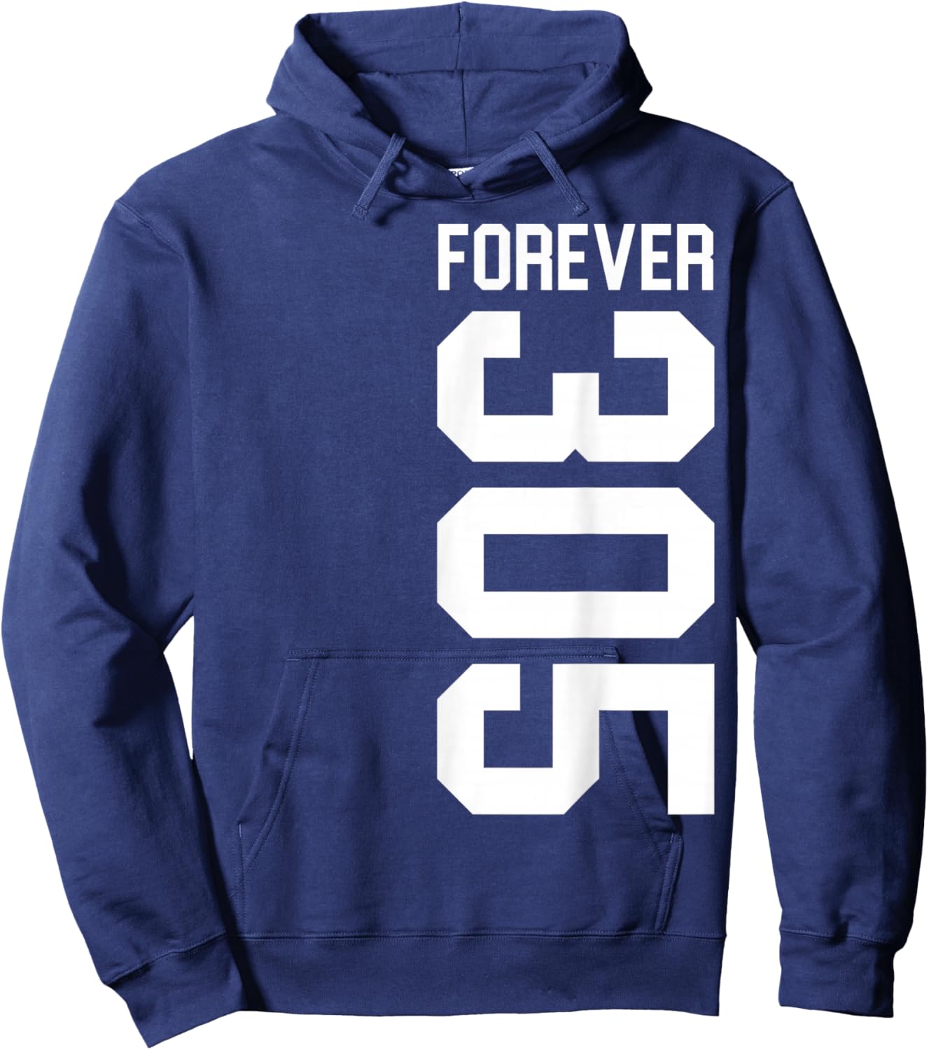 Forever 305 Shirt The South Florida Shirt Miami Shirt Hoodie - Hoodie | Navy