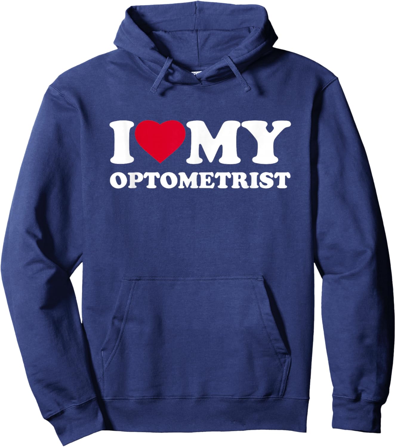 I Love My Heart Optometrist Lover Optometry Hoodie - Hoodie | Navy