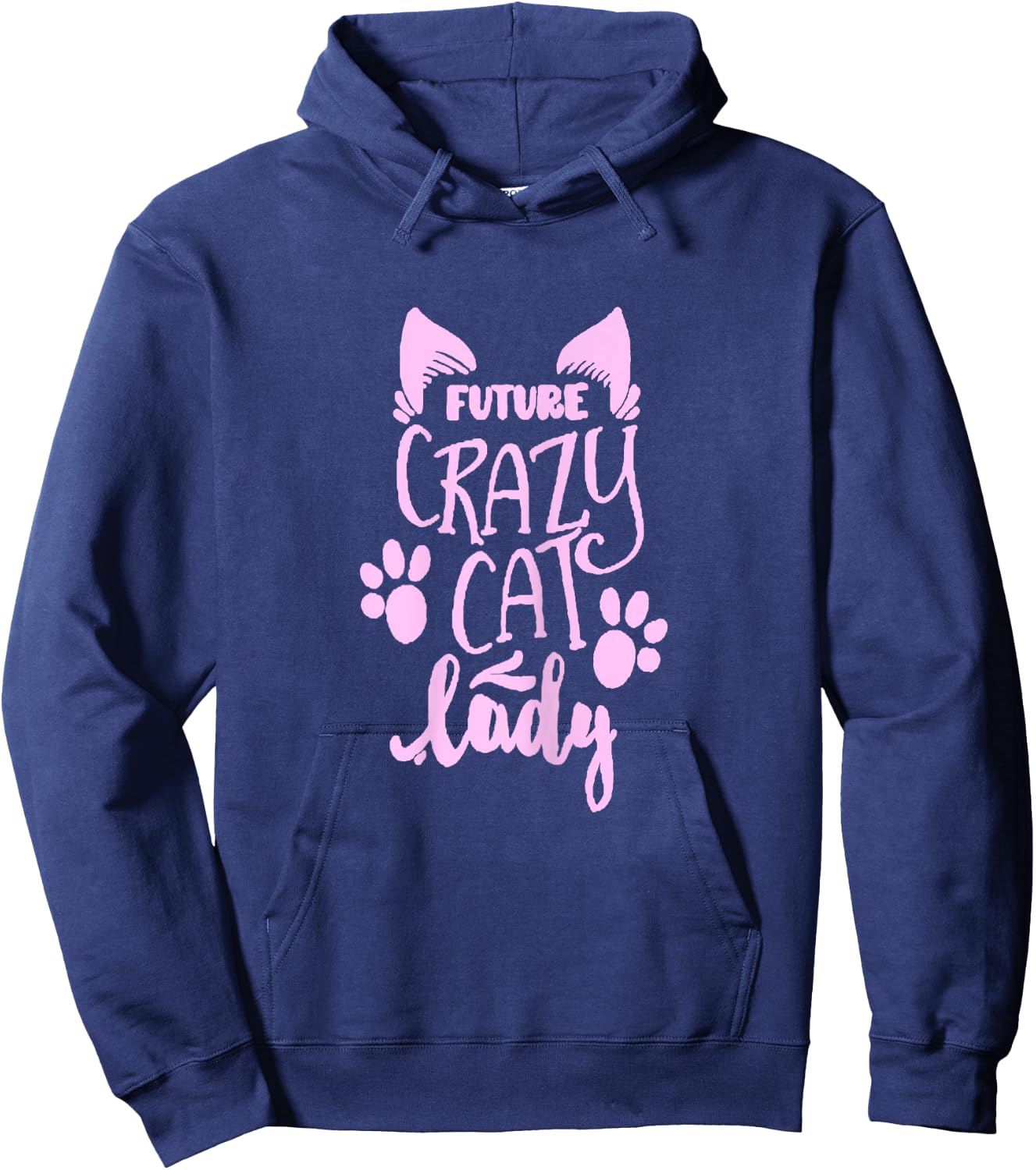 Future Crazy Cat Lady Hoodie - Hoodie | Navy