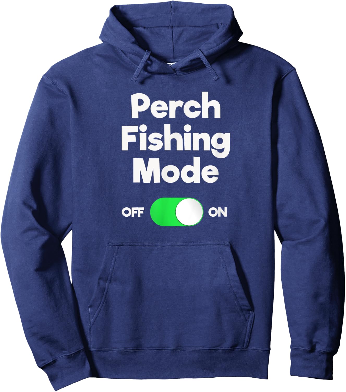 Perch Fishing Shirt Gift - Funny Fisher Mode Hoodie - Hoodie | Navy