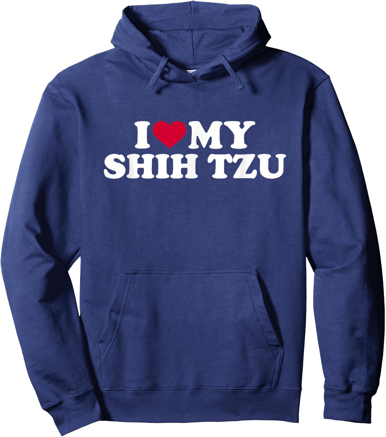 I love my Shih Tzu Hoodie - Hoodie | Navy