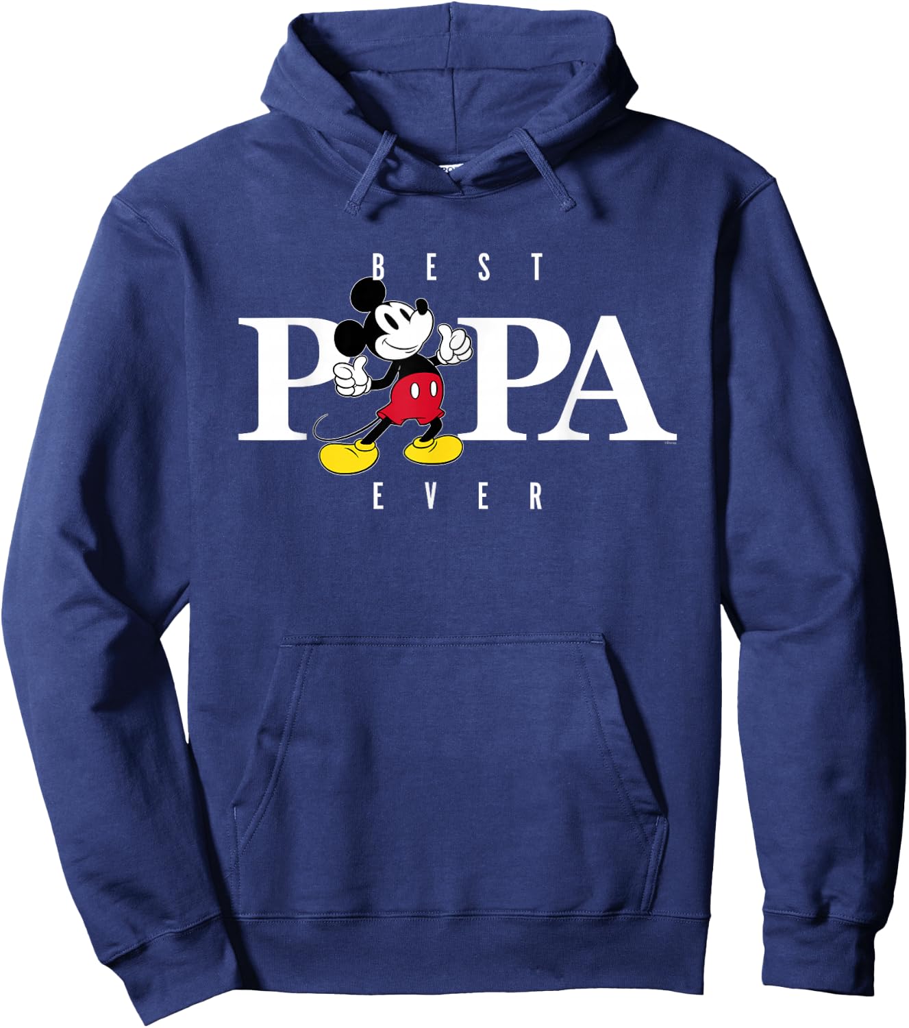 Disney Mickey Mouse Thumbs Up Best Papa Ever Father’s Day Hoodie - Hoodie | Navy