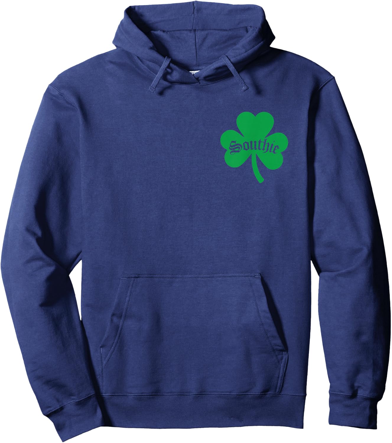 Southie, Irish Southie, St. Patrick's Day South Boston Hoodie - Hoodie | Navy