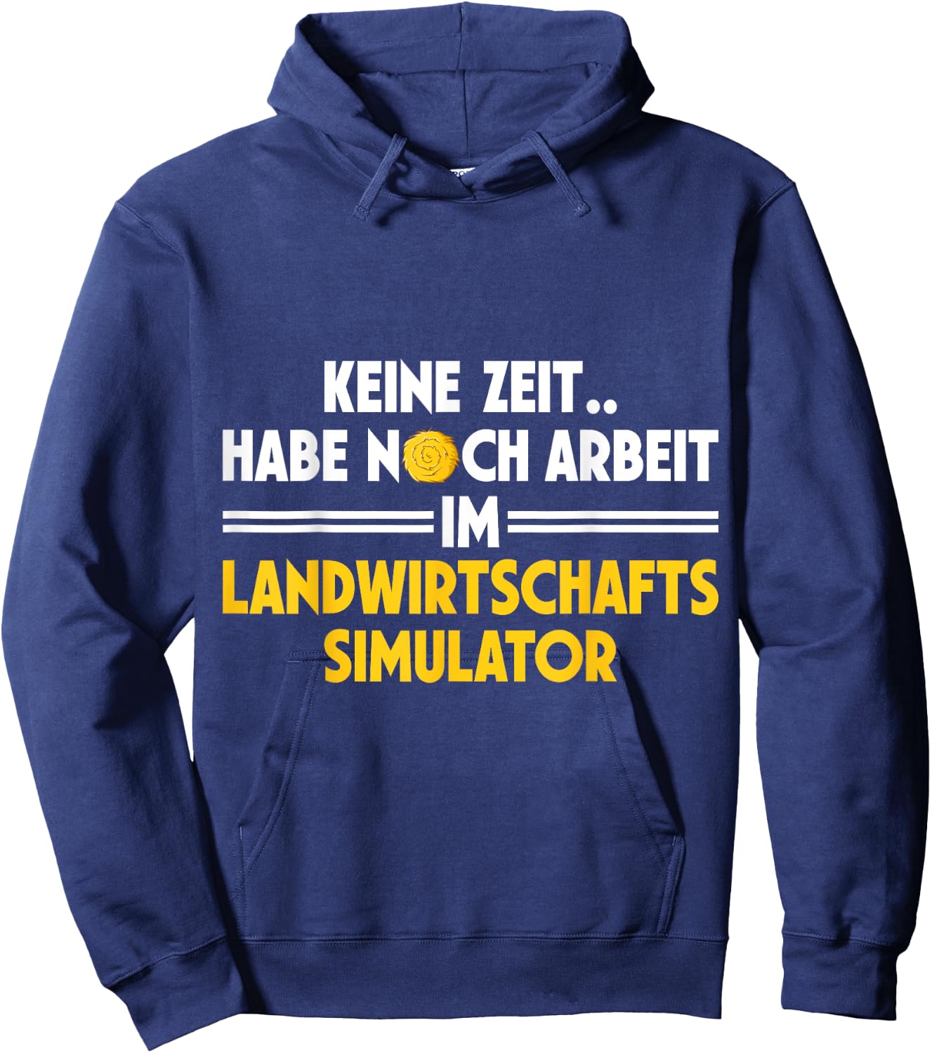 DerHeinz Landwirtschaft Agriculture Simulator Work T Shirt Black S Short Sleeve Classic Short Sleeve Hoodie - Hoodie | Navy