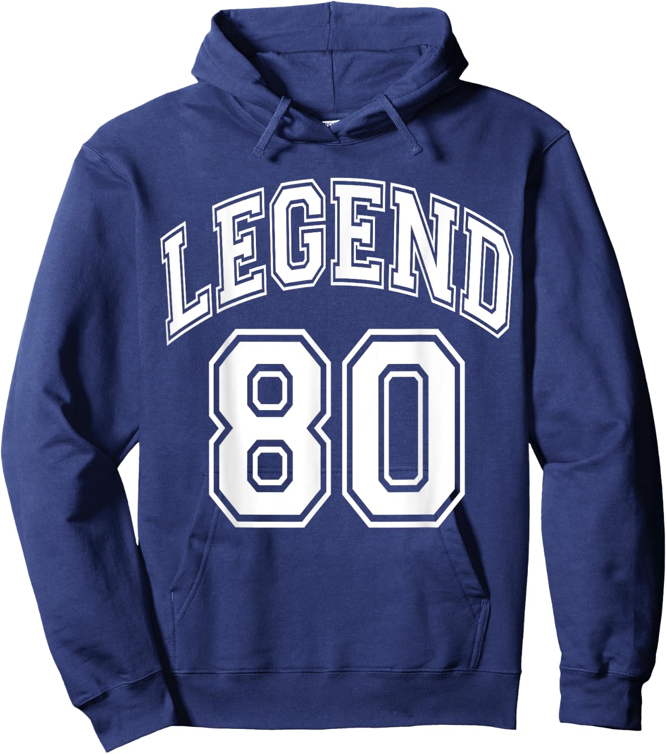 Legend 80 Number Varsity Team - 80th Birthday & 80 Years Old Hoodie - Hoodie | Navy