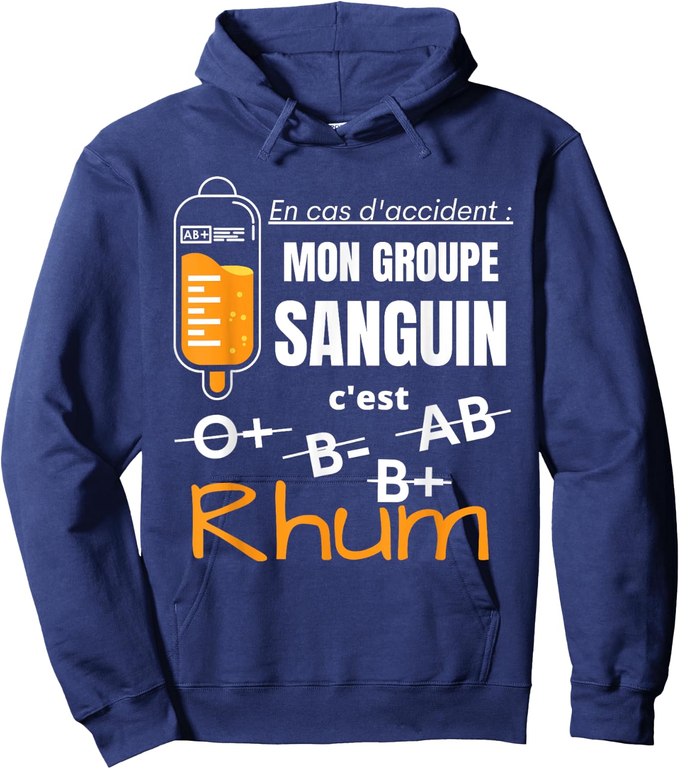 Humour Alcohol Rum Aperitif Hoodie - Hoodie | Navy