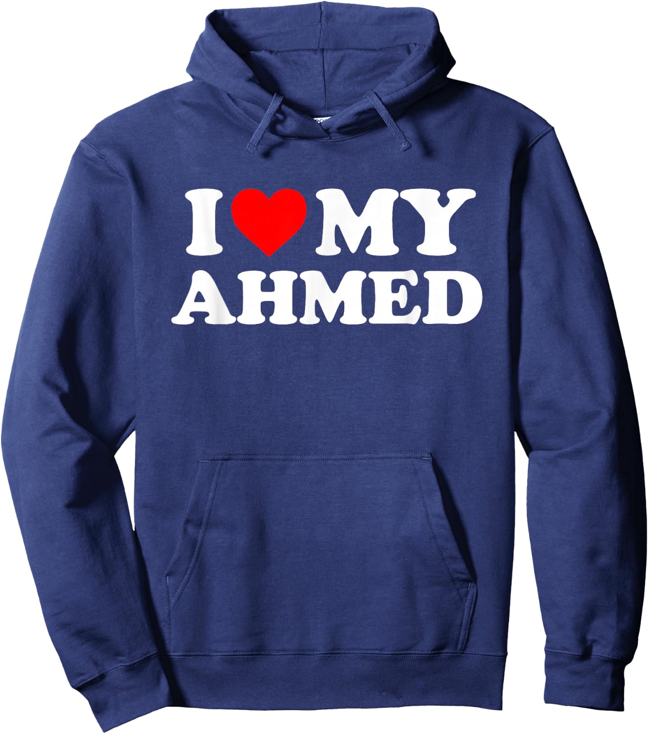 I Love My Ahmed Hoodie - Hoodie | Navy