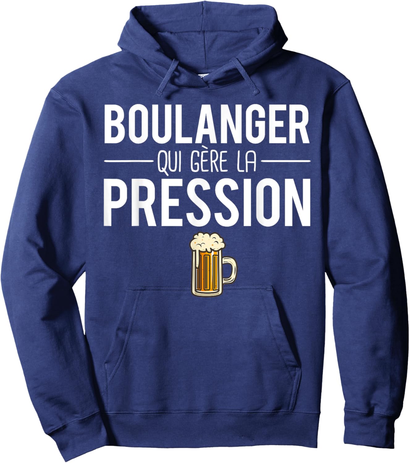 Beer Humor Baker Who Manages Pressure , Black, S Hoodie - Hoodie | Navy