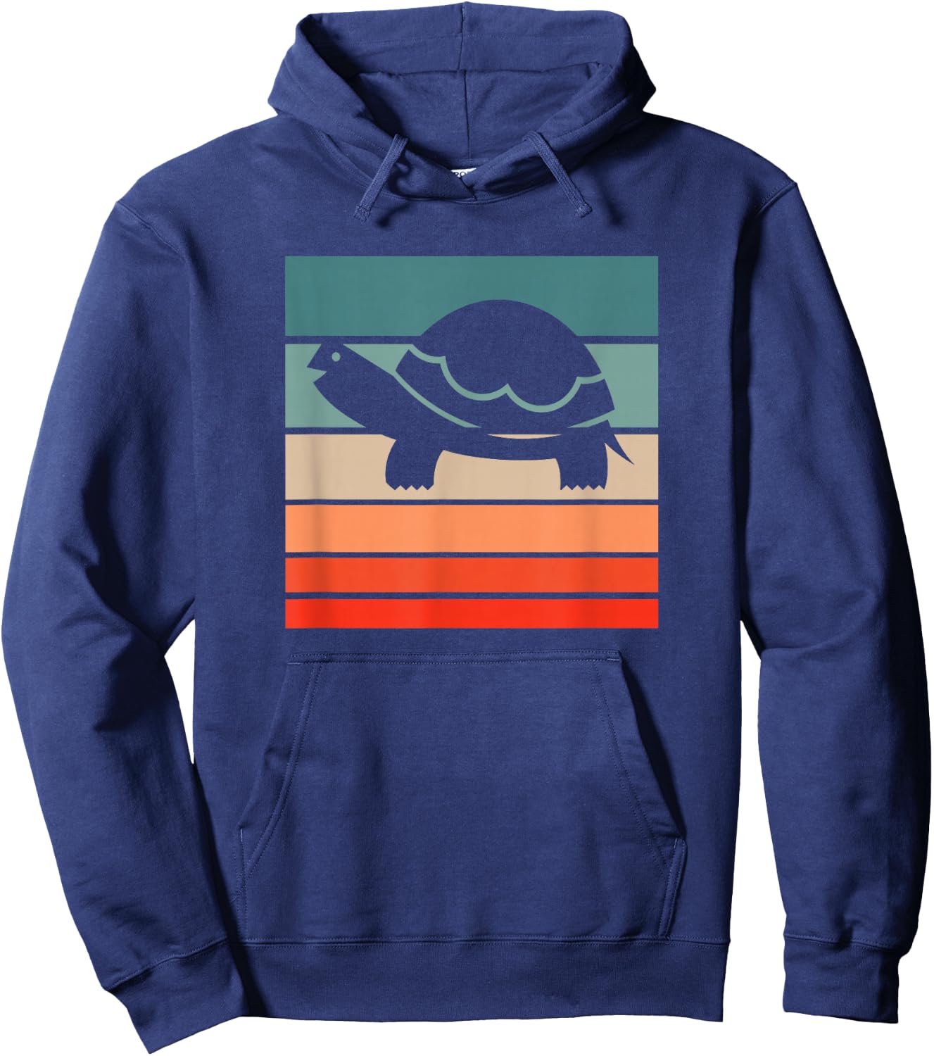 Turtle Retro Style Vintage Hoodie - Hoodie | Navy