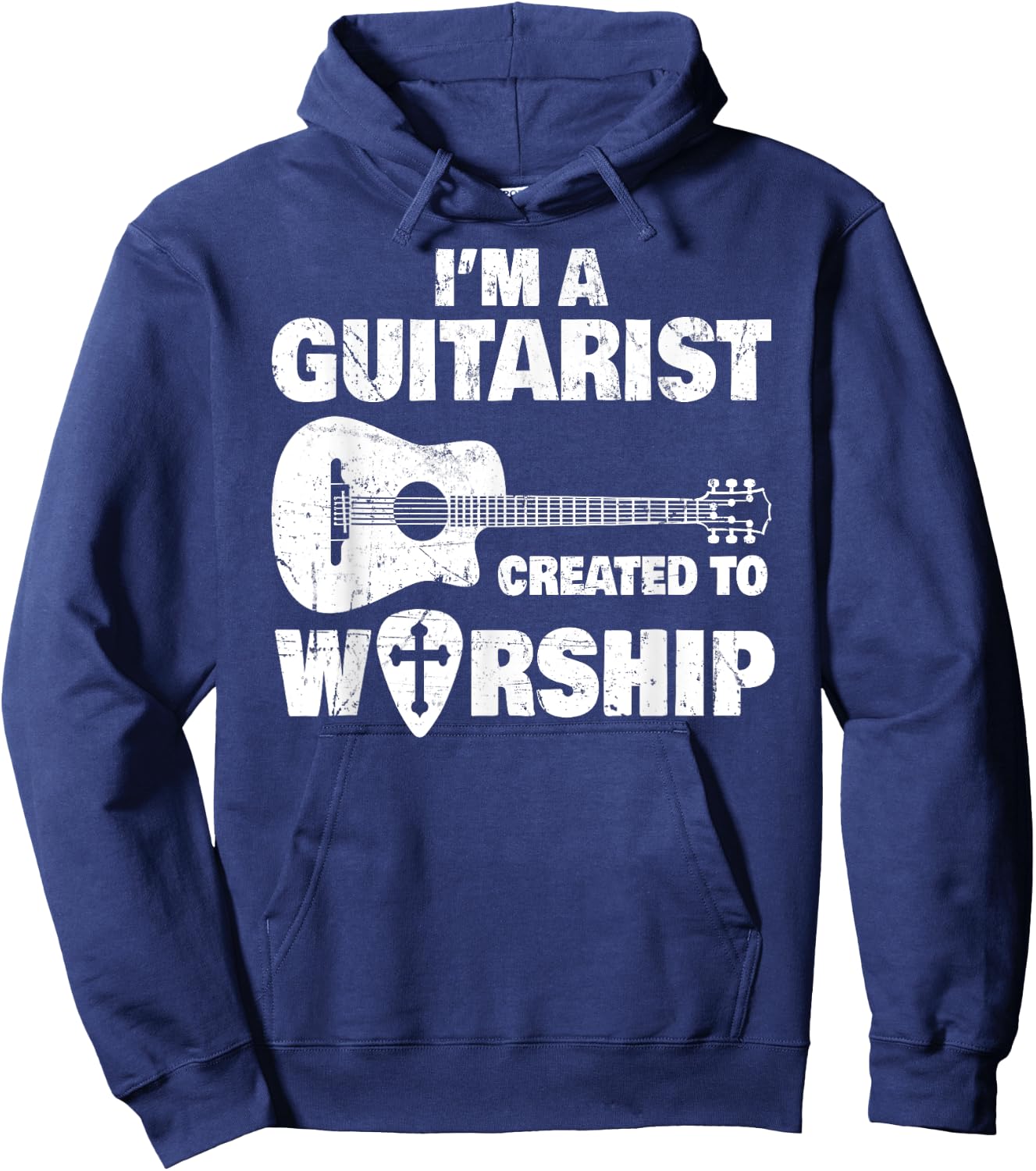 Christian Music Church Guitar Jesus Rock Band Gift Hoodie - Hoodie | Navy