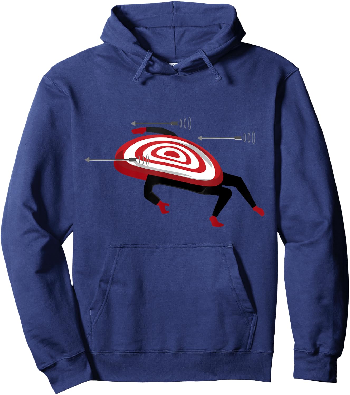 Archery Targets Bow & Arrow Funny Moving Bullseye Gift Hoodie - Hoodie | Navy