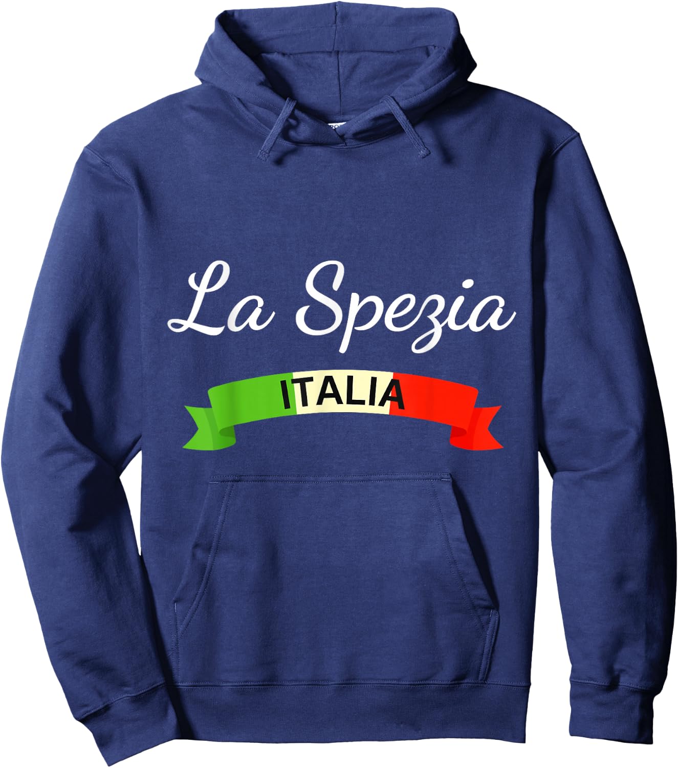 La Spezia Italy Flag Italia Souvenir Matching Italian Hoodie - Hoodie | Navy