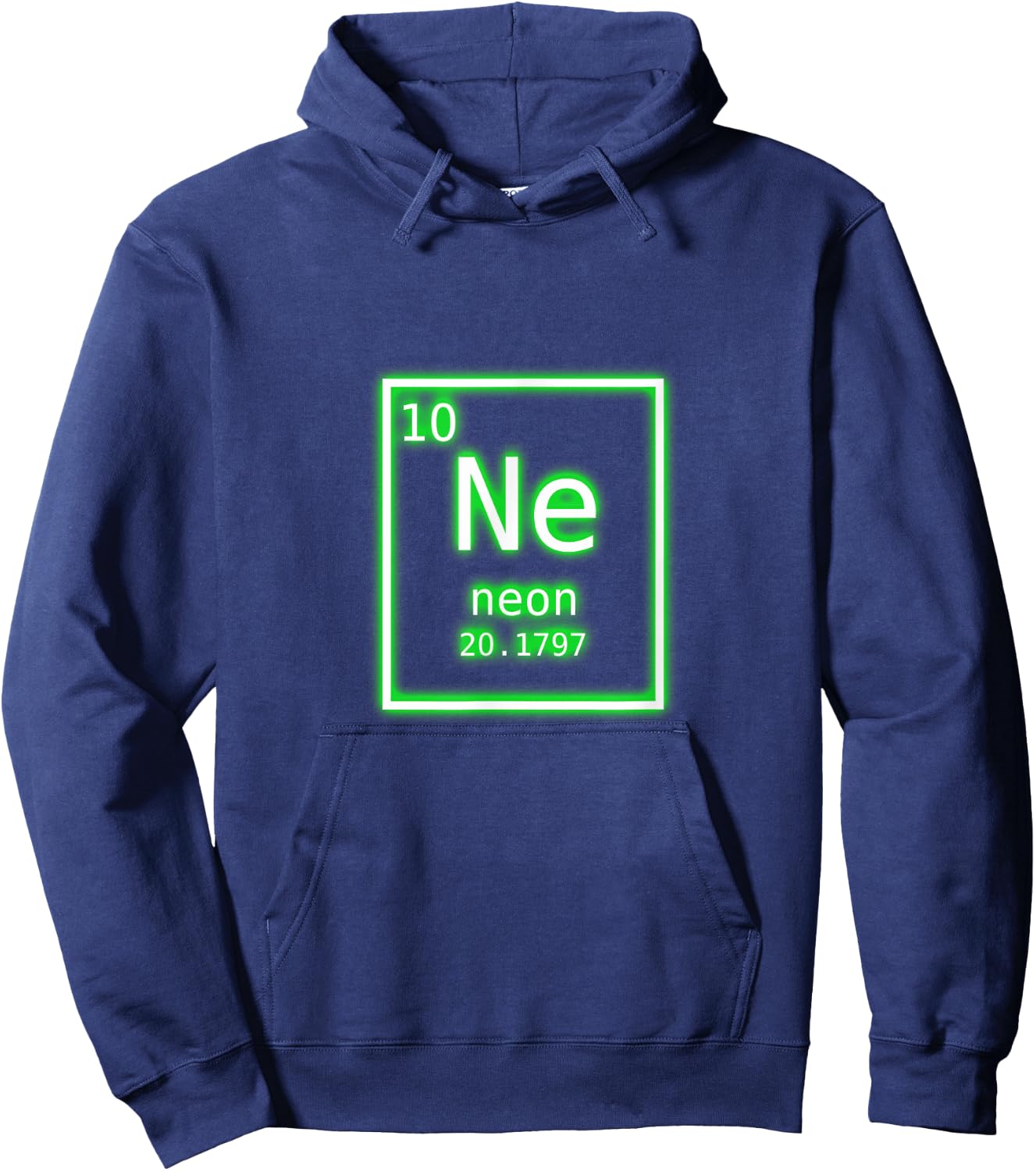 Neon Element Green Periodic Table Chemistry Nerd Costume Hoodie - Hoodie | Navy