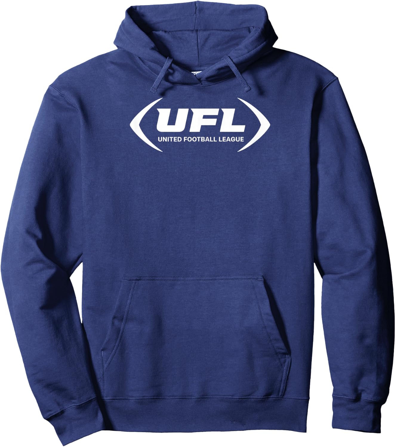 UFL Logo (Black) - United Football League Hoodie - Hoodie | Navy
