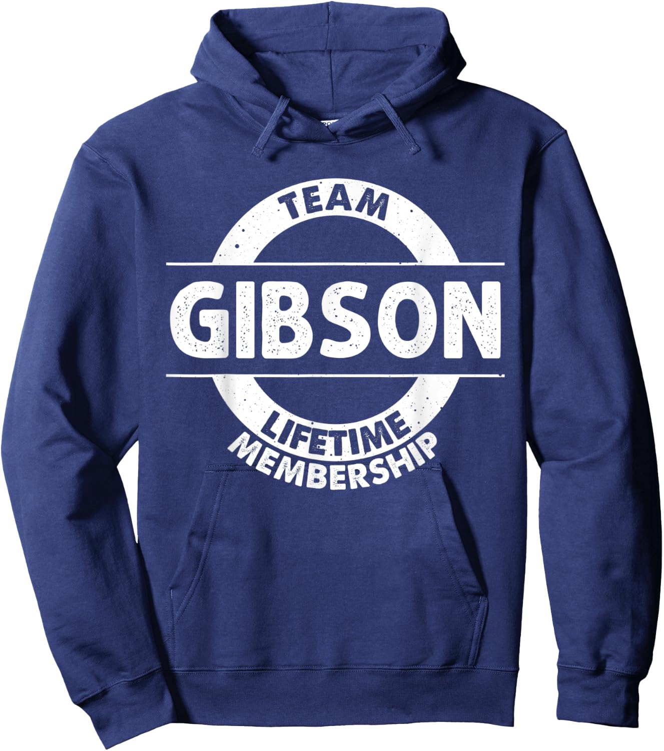 GIBSON Gift Funny Surname Family Tree Birthday Reunion Idea Hoodie - Hoodie | Navy