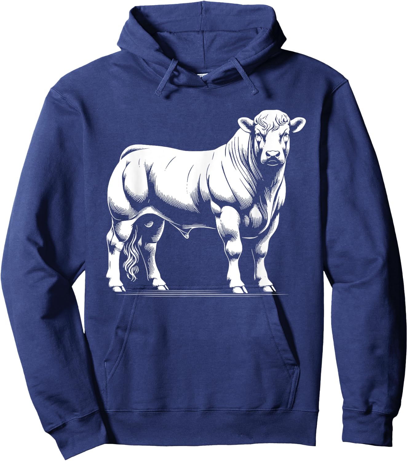 Éleveur de vaches - Monochromatique Charolais Hoodie - Hoodie | Navy
