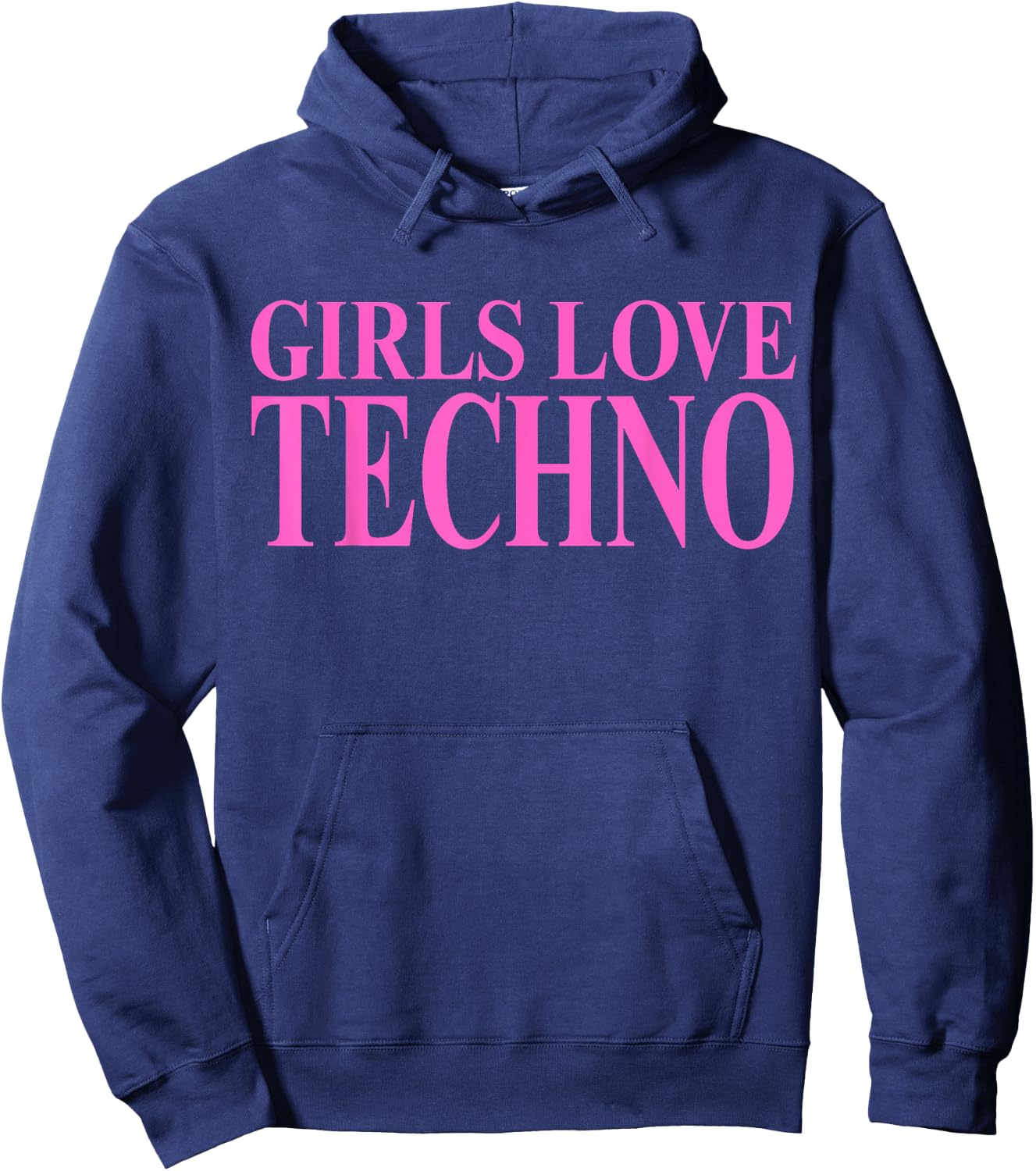 Girls Love Techno Hoodie - Hoodie | Navy