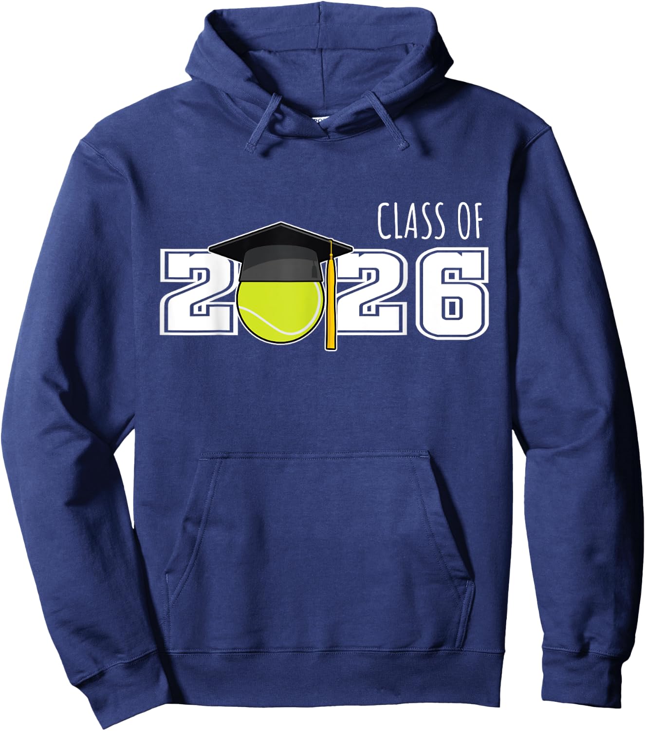 Class of 2026 Tennis Senior Shirt | Senior 2026 Tennis Hoodie - Hoodie | Navy