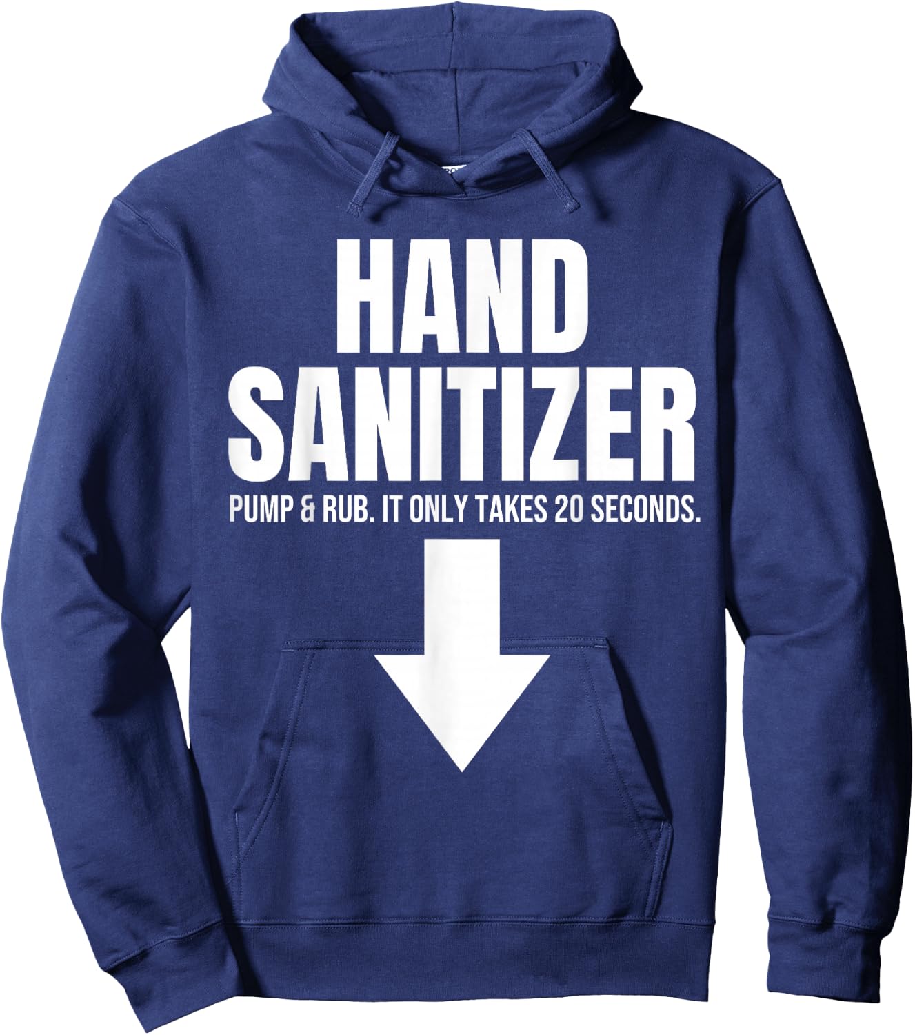 Hand Sanitizer Pump & Rub Humor Adult Humor Rude , Black, S Hoodie - Hoodie | Navy