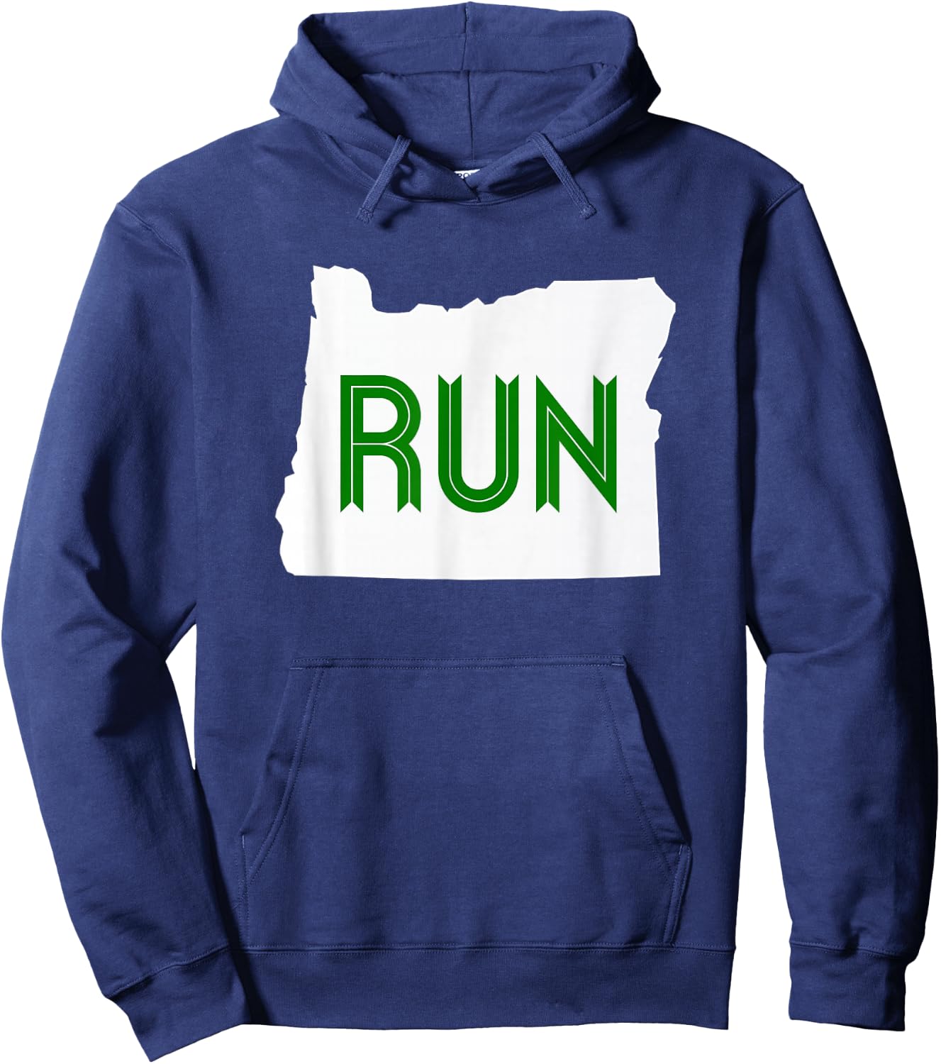 Run Oregon Shirt Hoodie - Hoodie | Navy