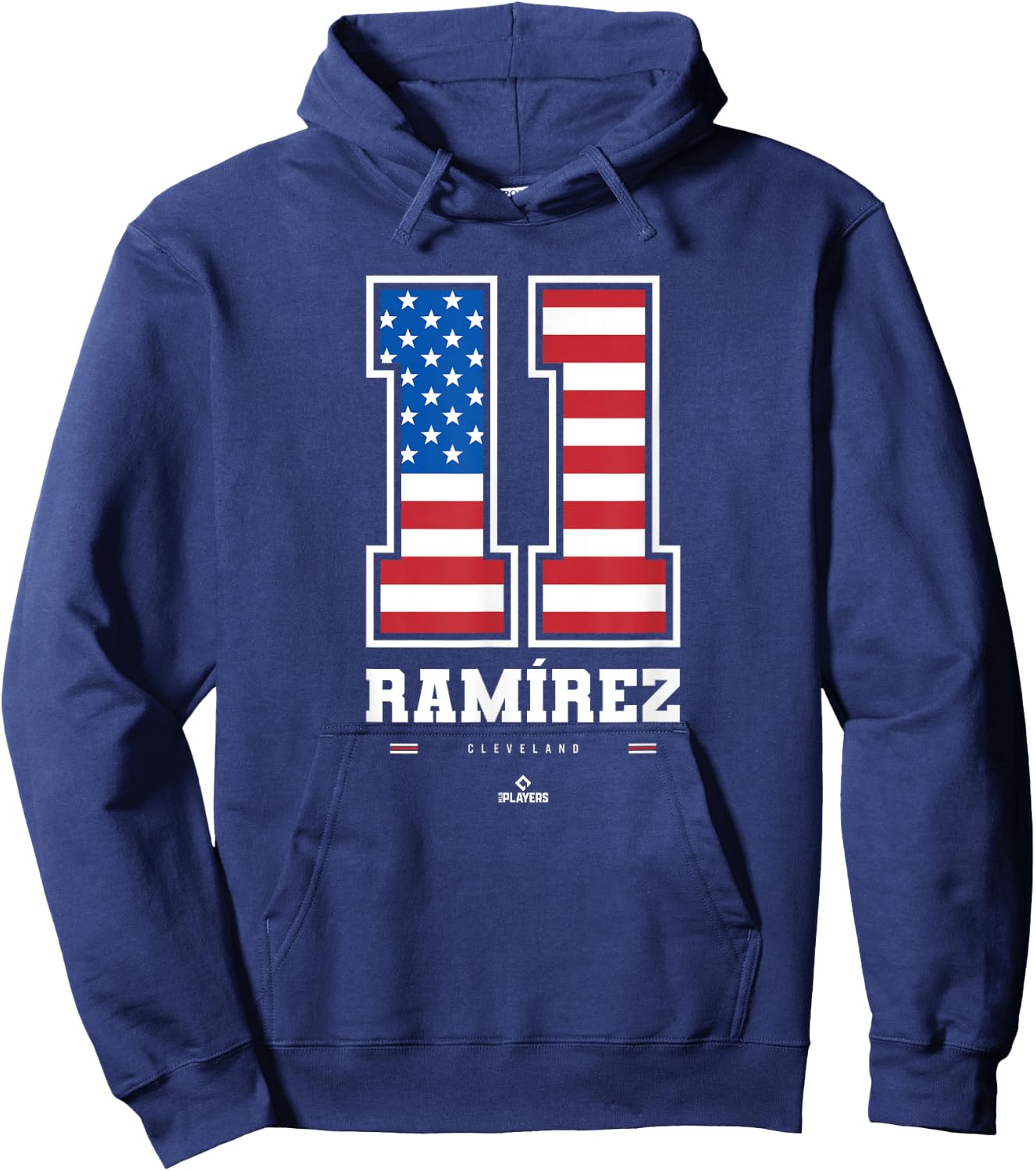 Jose Ramirez - US Flag Number Hoodie - Hoodie | Navy