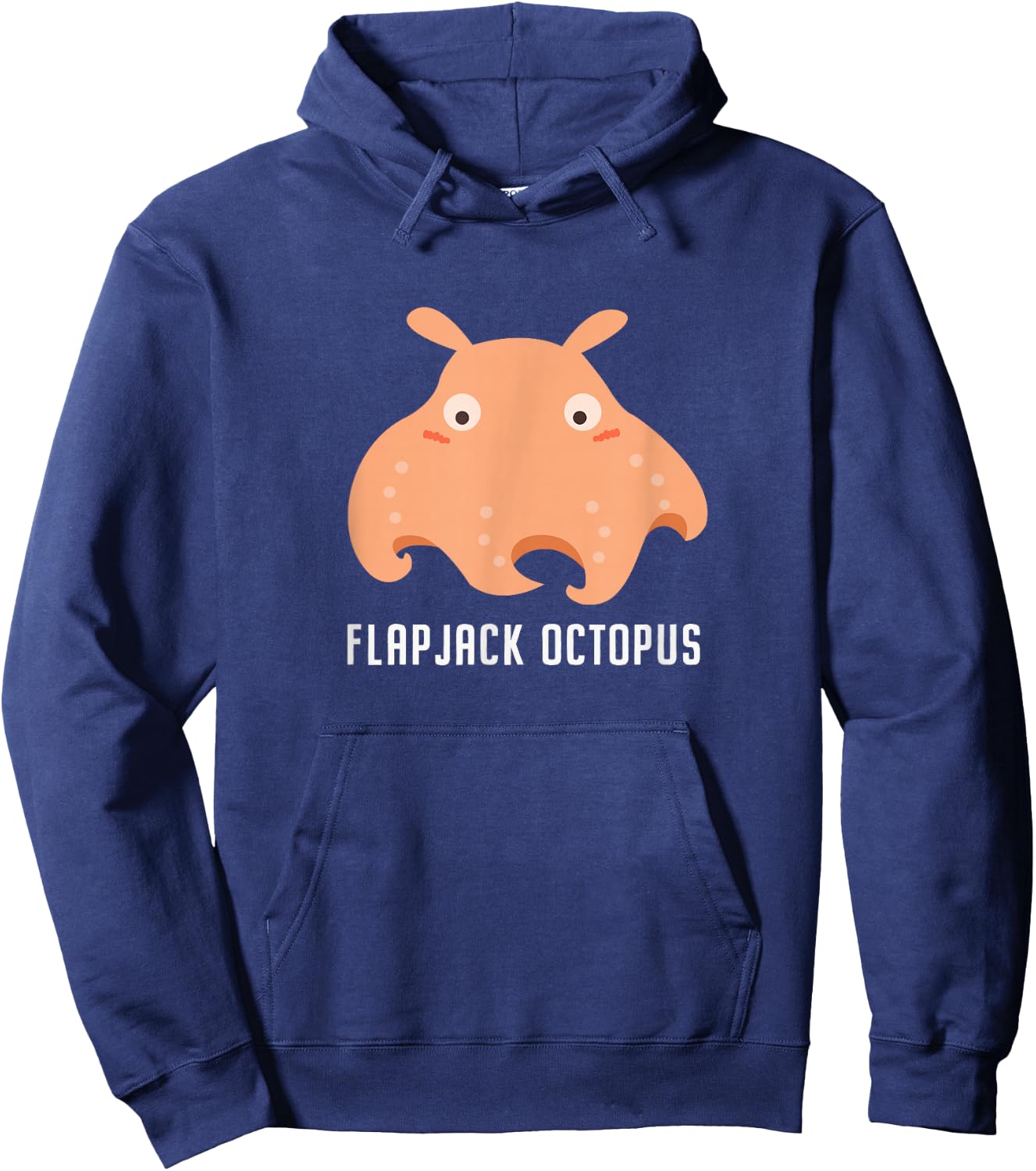 Flapjack Octopus flapjack devilfish sea animal cute funny Hoodie - Hoodie | Navy