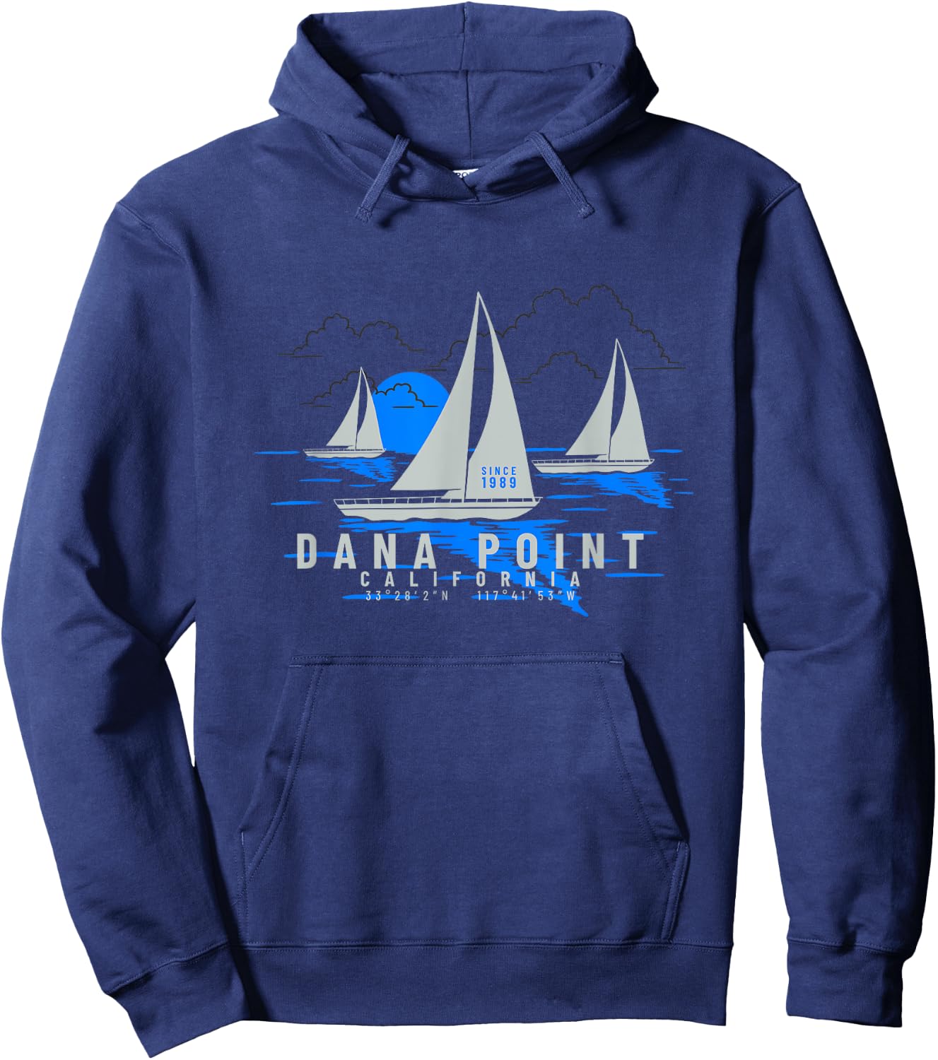 Dana Point California Yachting Vacation Souvenir Dana Point Hoodie - Hoodie | Navy