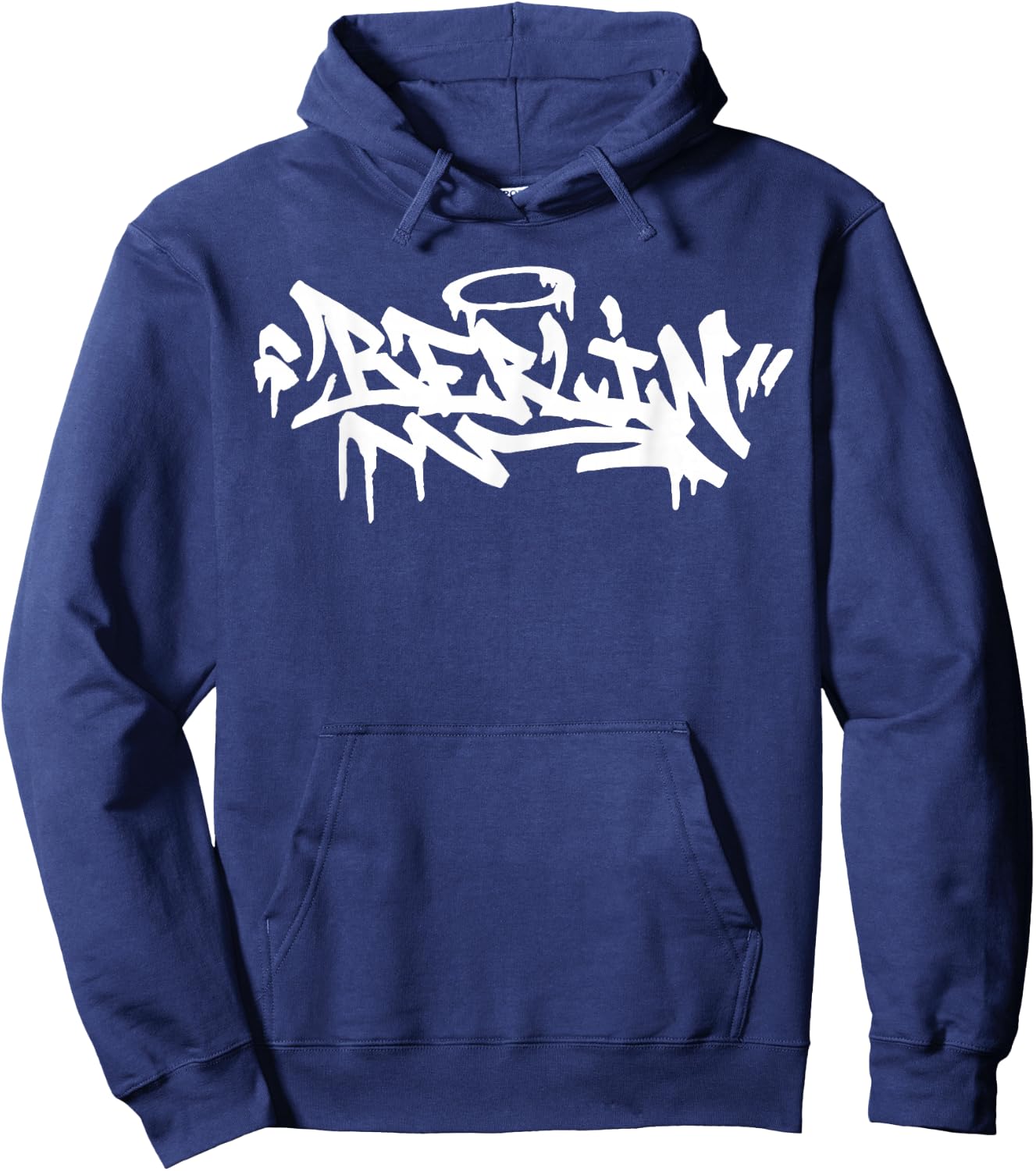 Berlin City Graffiti Street Art Hand Style Germany Hip Hop , black Hoodie - Hoodie | Navy