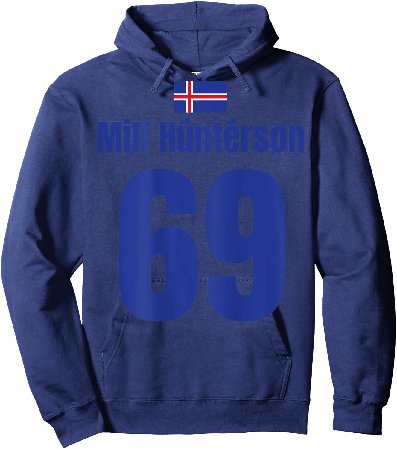 Island Sauf Trikot 69, Mallorca Sauf Trikot, Milf Hunterson Hoodie - Hoodie | Navy