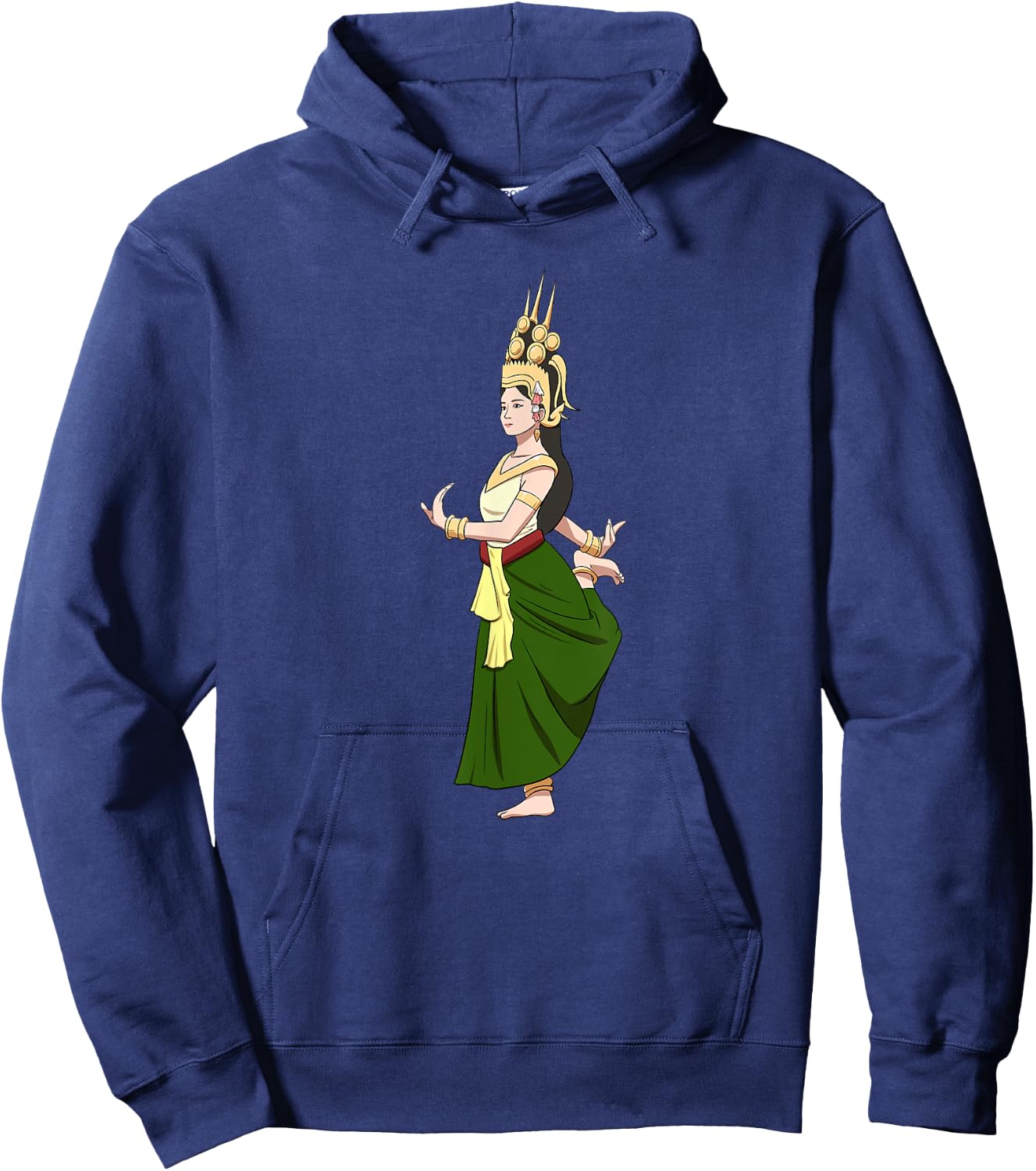 Cambodia Cambodian Khmer Apsara Traditional Dance Temple Hoodie - Hoodie | Navy