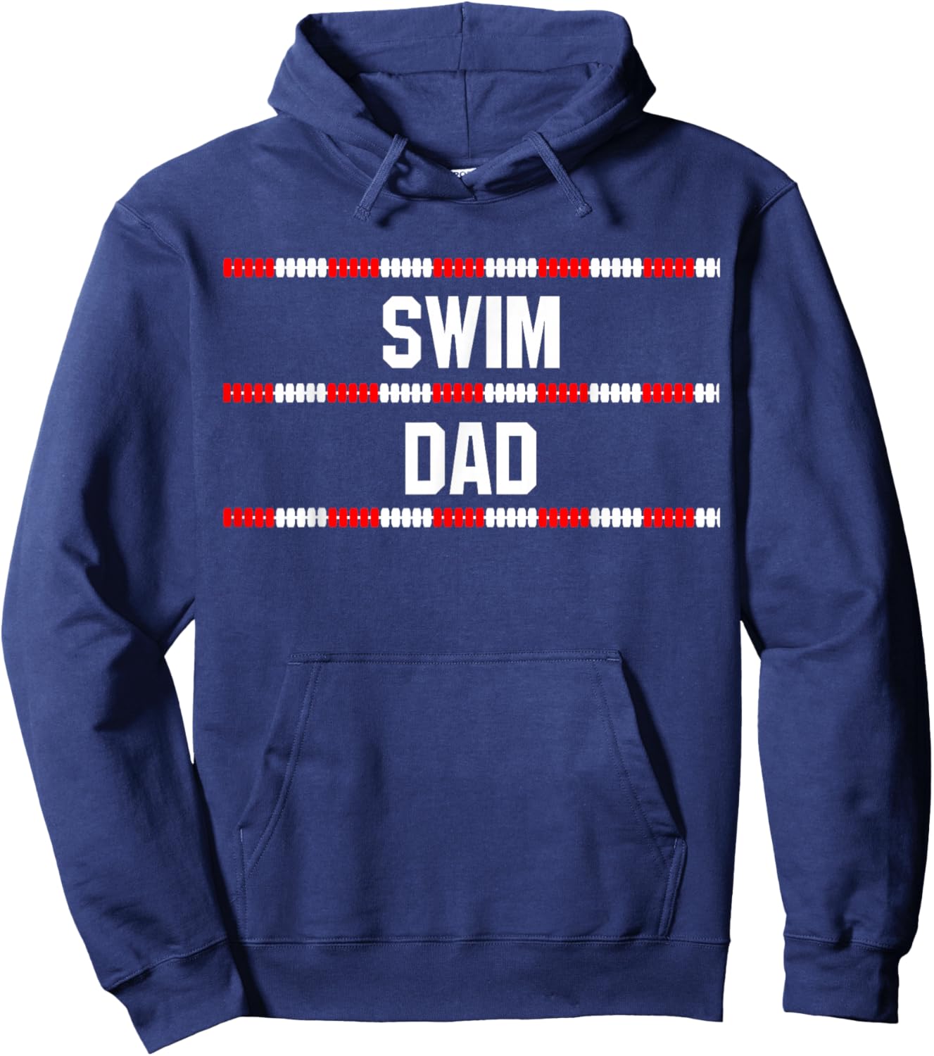Swim Dad T Shirt Hoodie - Hoodie | Navy